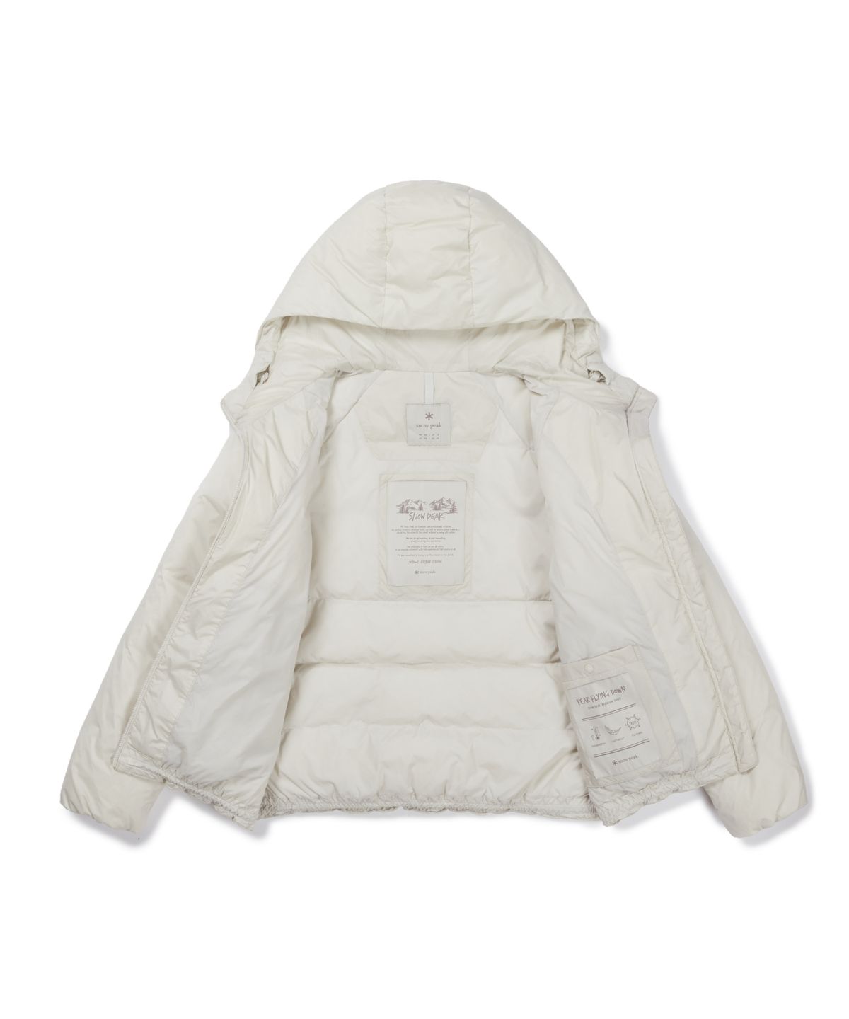 스노우피크 어패럴(SNOWPEAK APPAREL) 퍼피나 여성 후드 경량 다운 자켓 (S26WWFDJ23) Light Beige