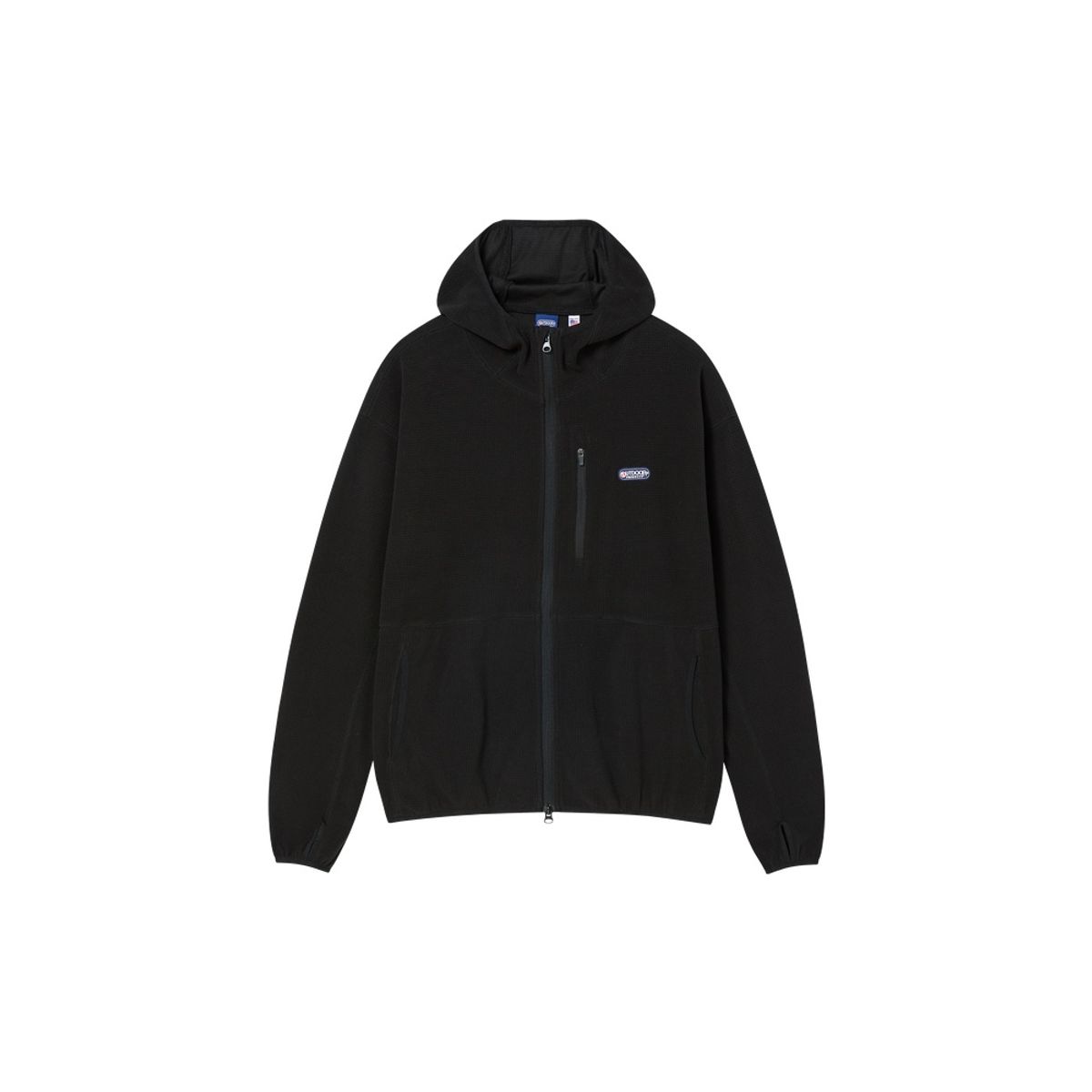 아웃도어 프로덕츠(OUTDOOR PRODUCTS) 그리드 플리스 후드 집업 (블랙)