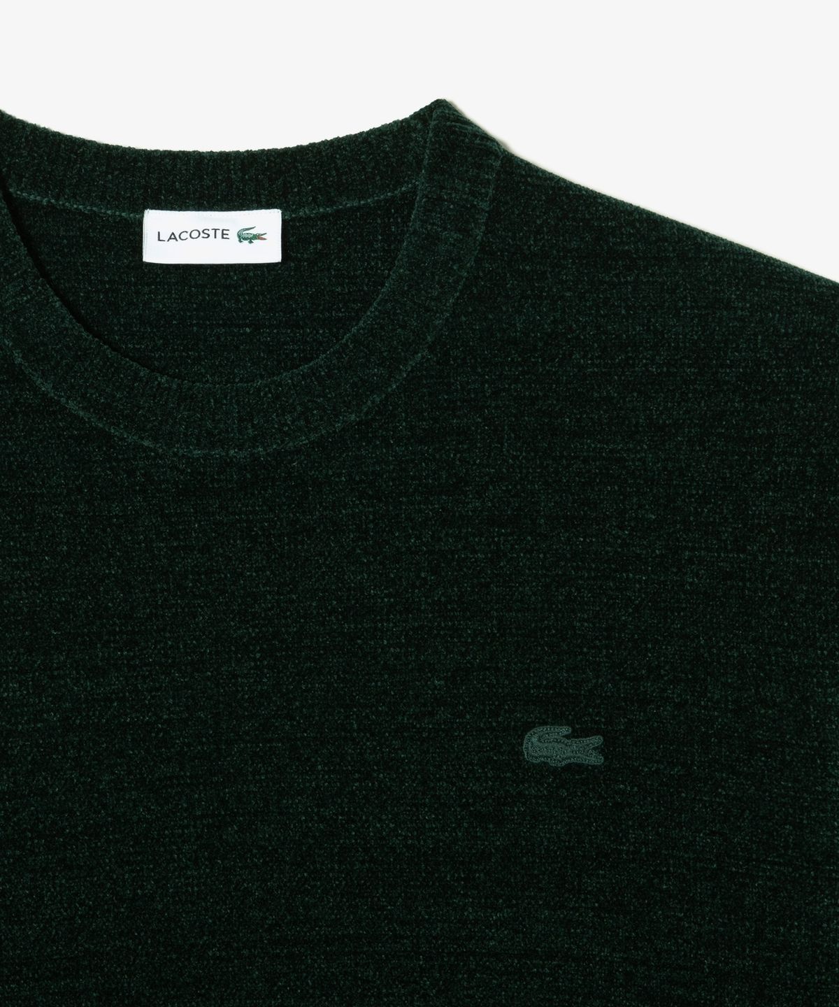 라코스테(LACOSTE) 남성 셔닐사 배색 스티치 크루넥 풀오버 AH502E-56N YZP