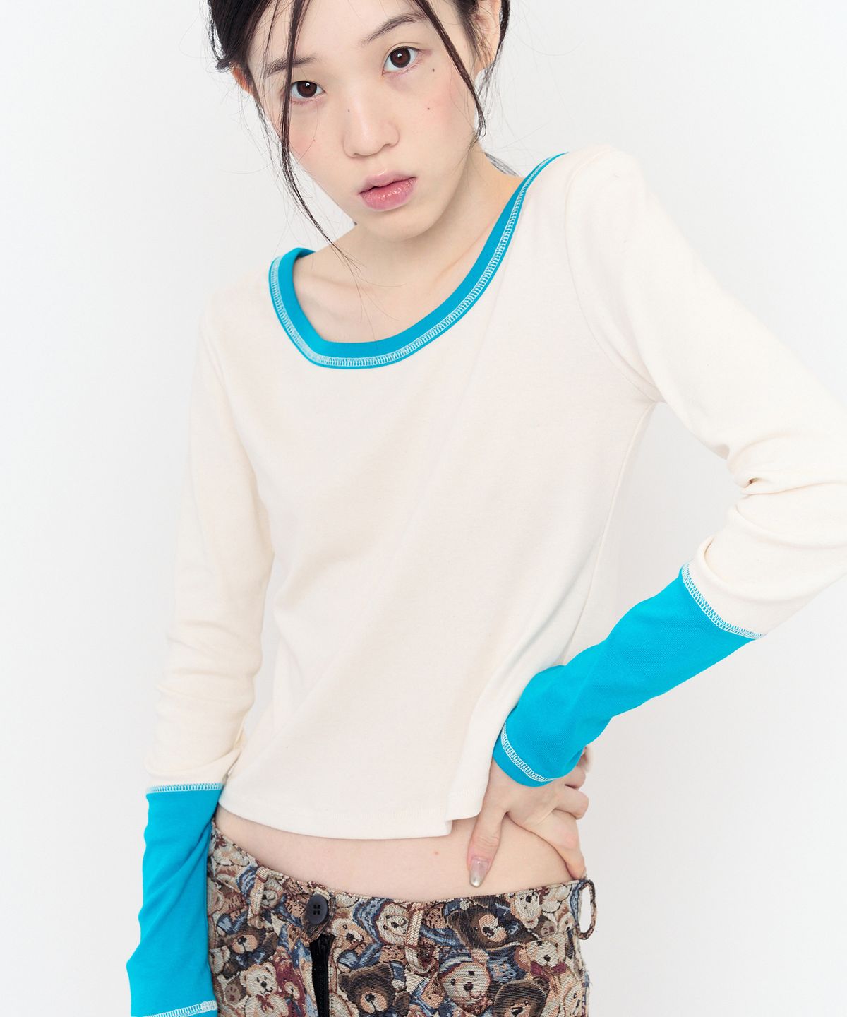 무음(MUWM) 스쿱 포 슬리브 티 Scoop Paw Sleeve Tee (3 Colors)