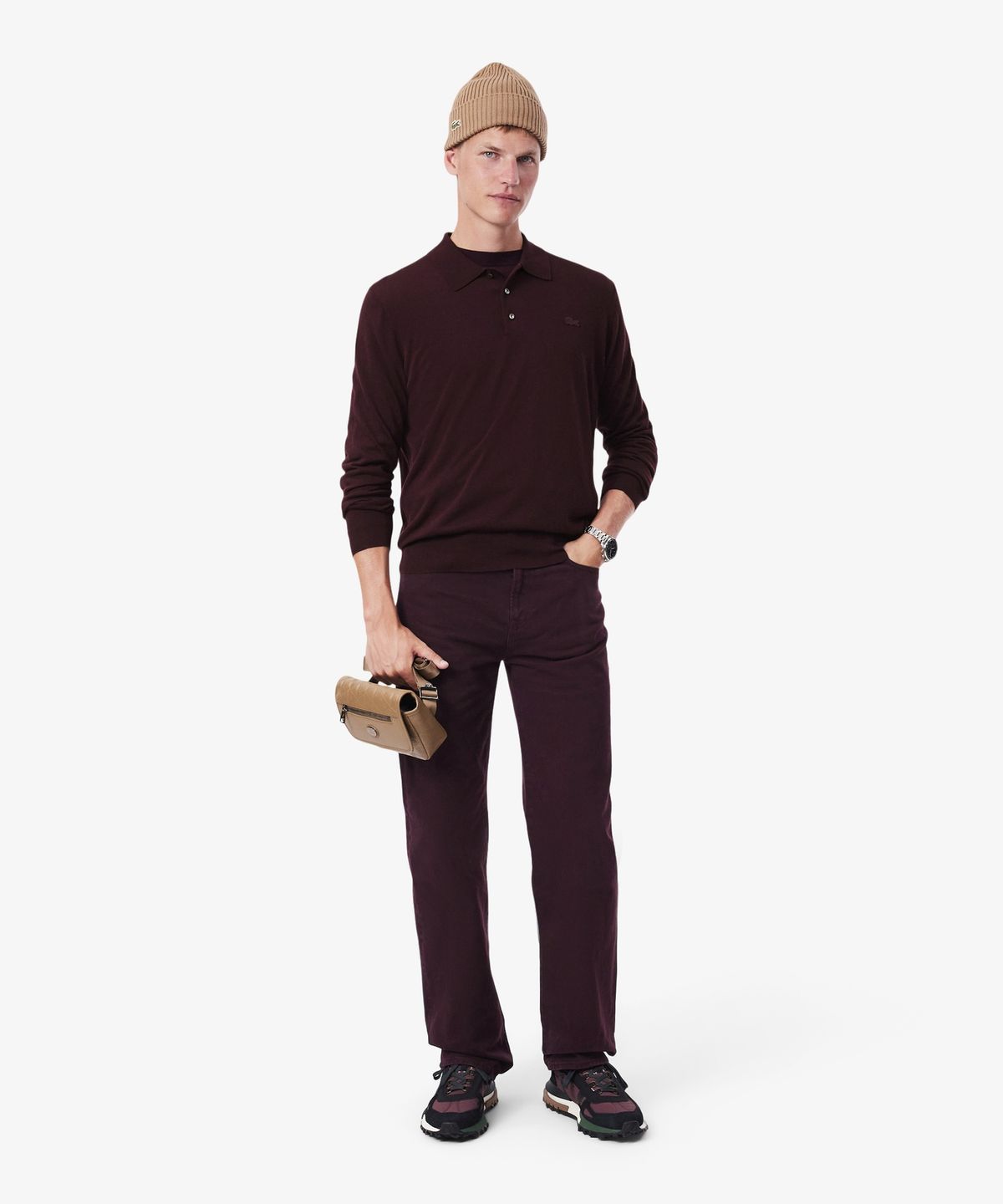 라코스테(LACOSTE) 남성 리오셀 캐시미어 스웨터 폴로셔츠 AH8586-56N 3KE