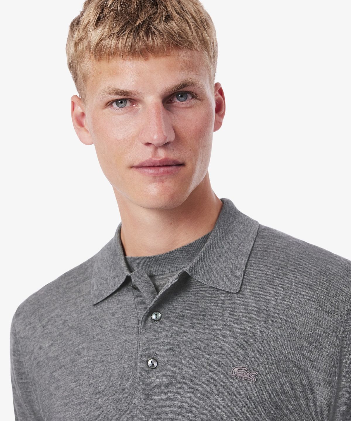라코스테(LACOSTE) 남성 리오셀 캐시미어 스웨터 폴로셔츠 AH8586-56N UWC