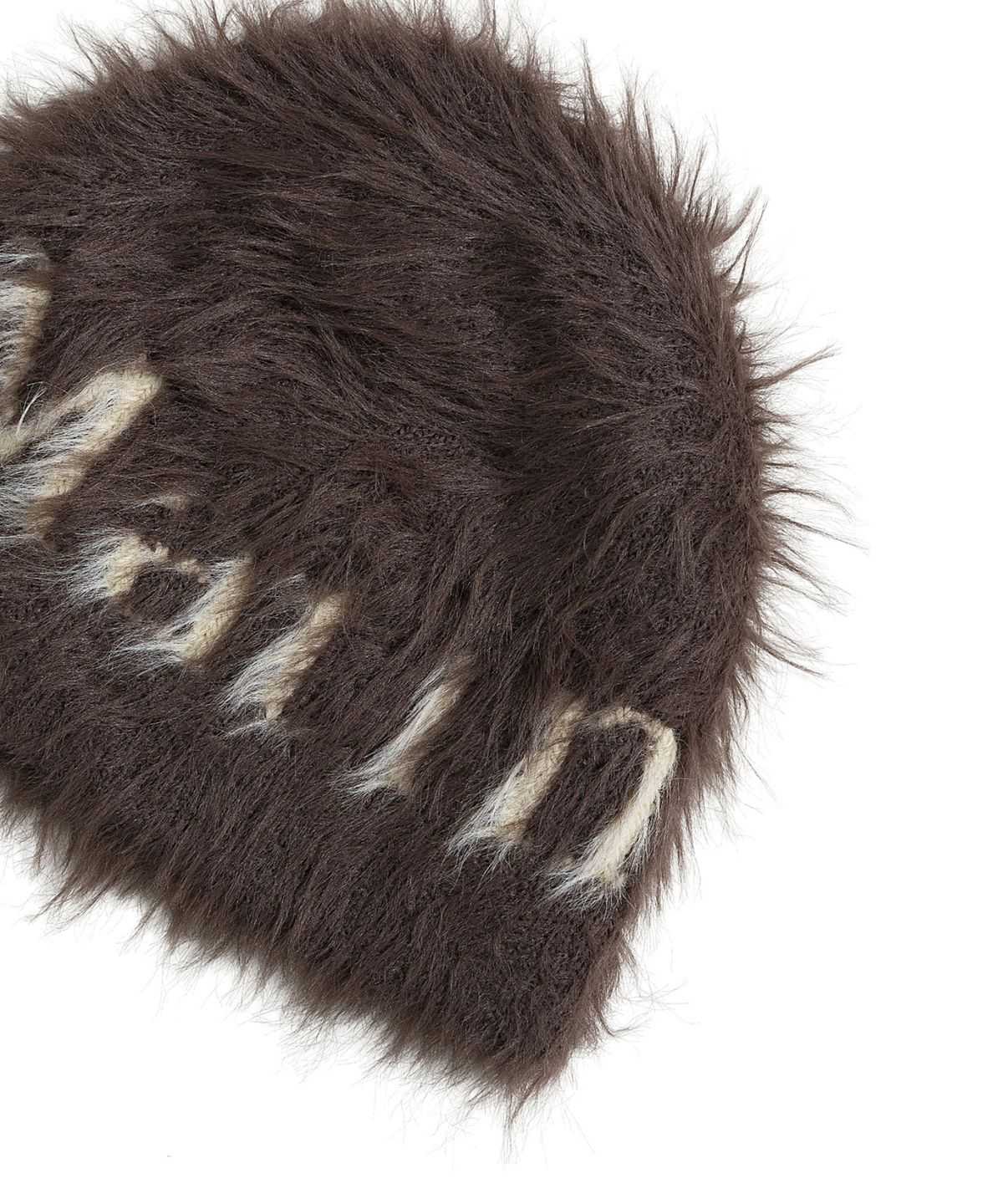 마뗑킴(MATIN KIM) MATIN HAIRY KNIT BEANIE IN BROWN