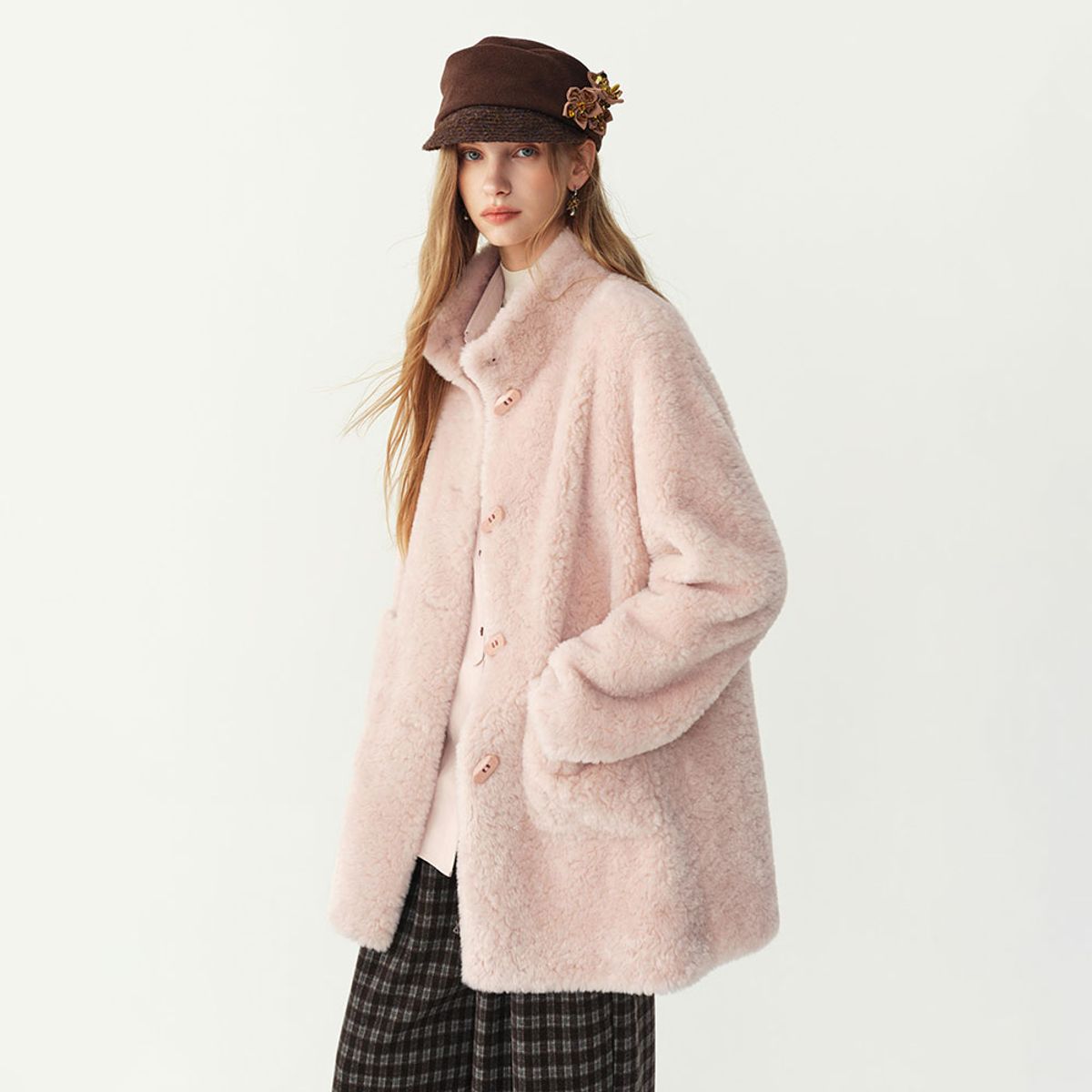 웬스데이딜라잇(WEDNESDAY DELIGHT) WD_Shearling half coat_3color