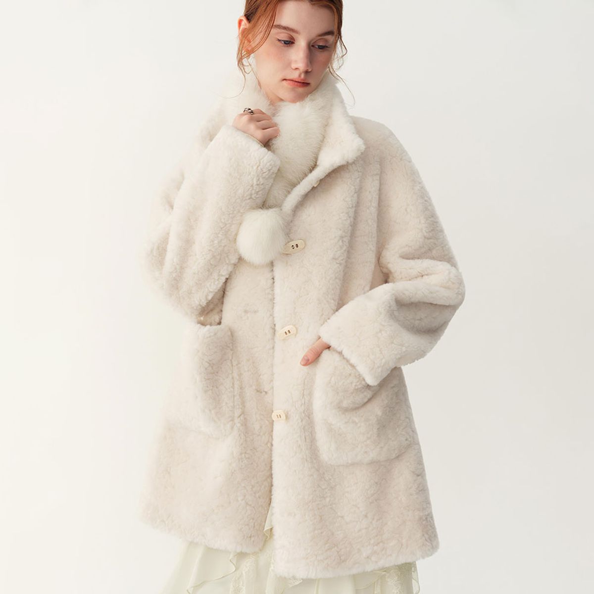 웬스데이딜라잇(WEDNESDAY DELIGHT) WD_Shearling half coat_3color