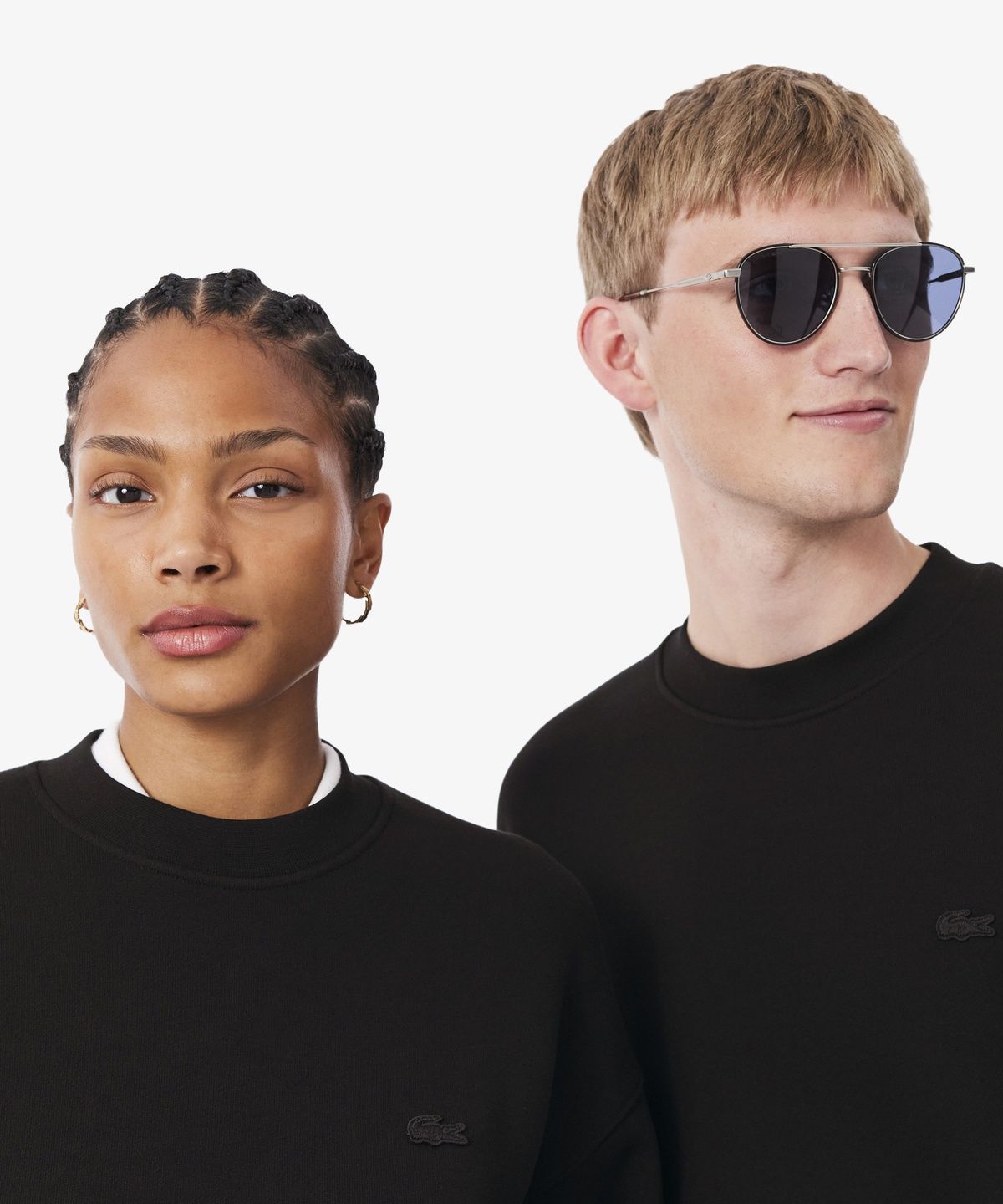 라코스테(LACOSTE) 남성 크록 시그니처 루즈핏 크루넥 스웻셔츠 SH7745-56N 031