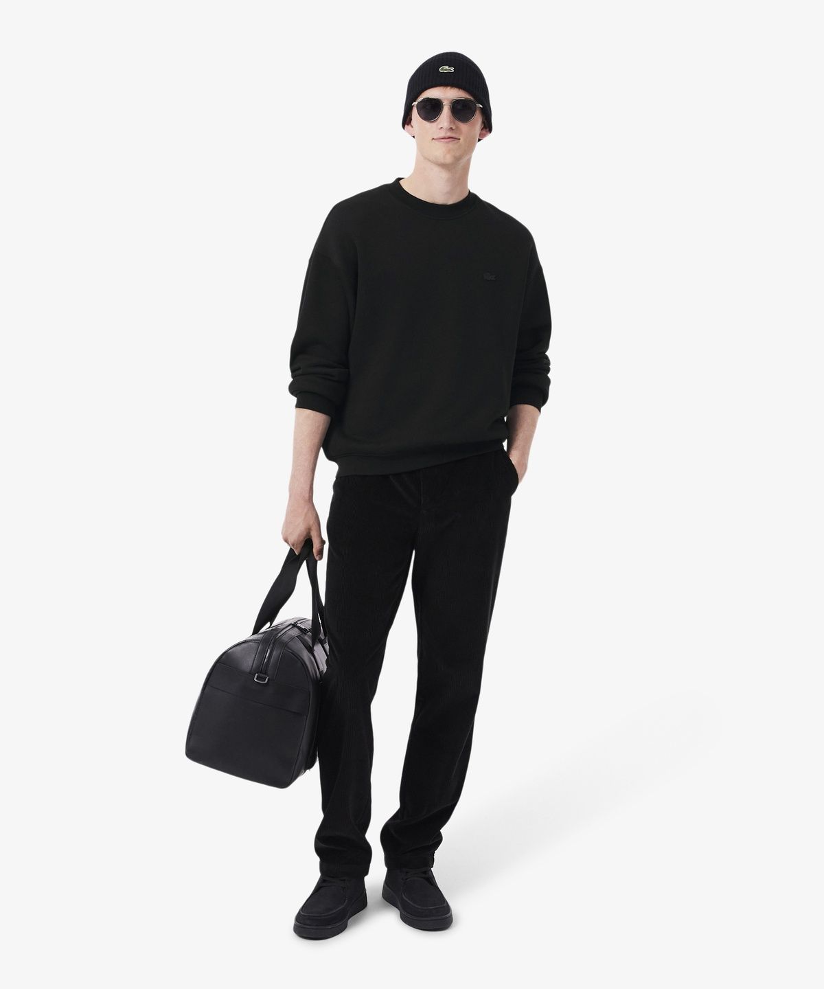 라코스테(LACOSTE) 남성 크록 시그니처 루즈핏 크루넥 스웻셔츠 SH7745-56N 031
