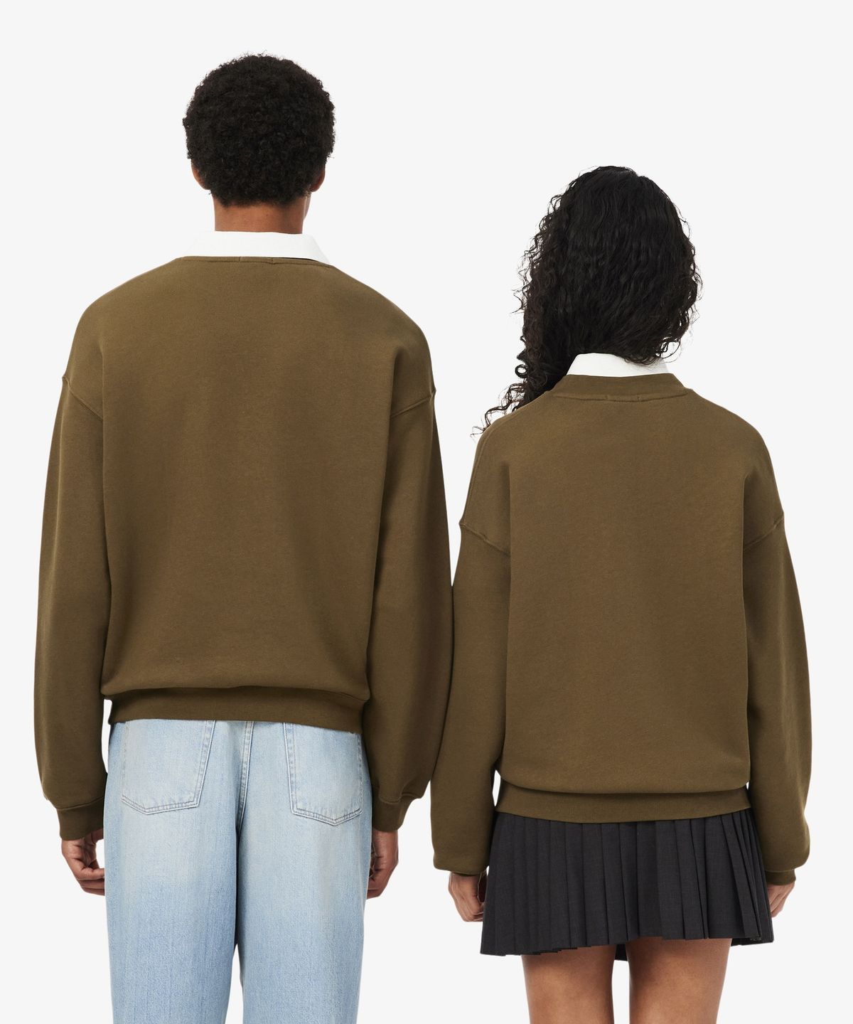 라코스테(LACOSTE) 남성 크록 시그니처 루즈핏 크루넥 스웻셔츠 SH7745-56N DPD