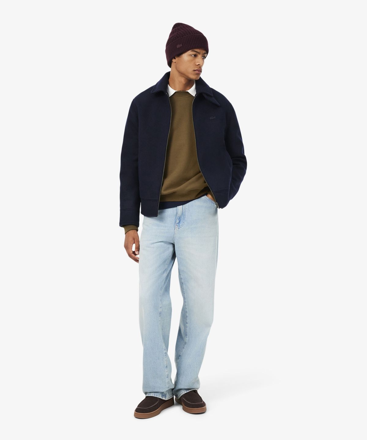 라코스테(LACOSTE) 남성 크록 시그니처 루즈핏 크루넥 스웻셔츠 SH7745-56N DPD