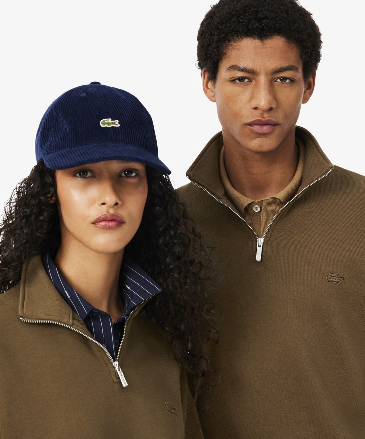 라코스테(LACOSTE) 남성 크록 시그니처 루즈핏 반집업 스웻셔츠 SH7759-56N DPD