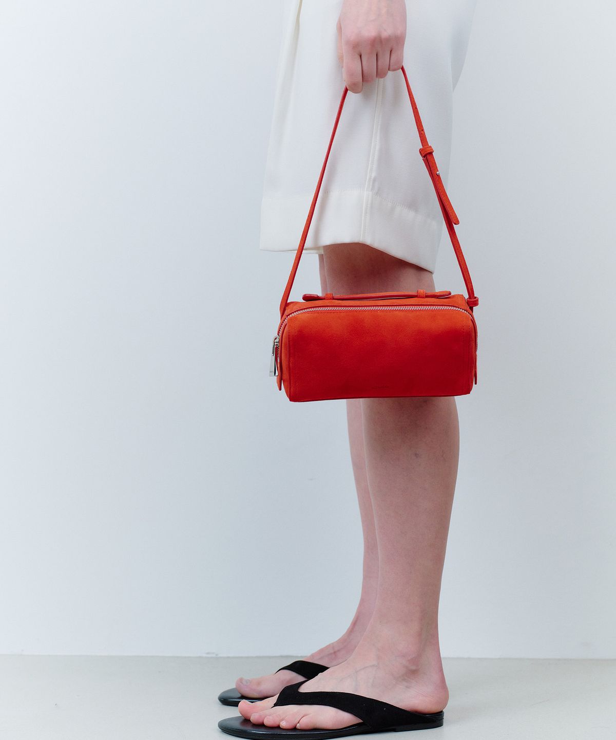 코이무이(KOIMOOI) Pause Tote Bag (Red Suede)