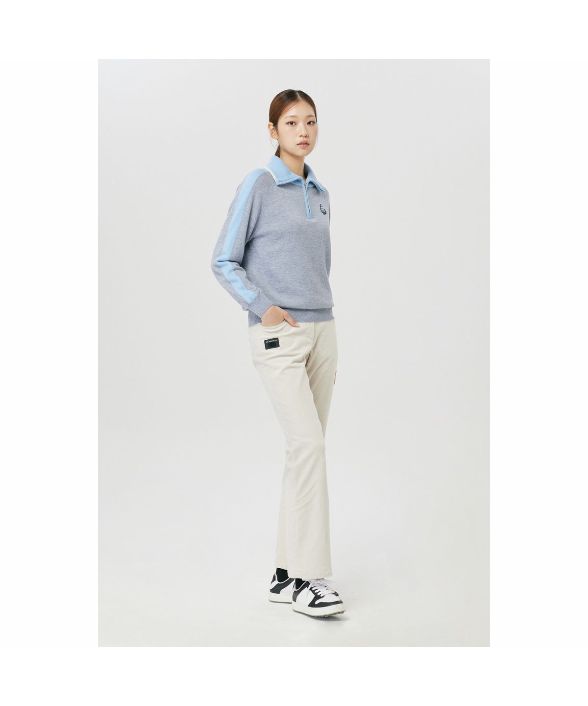 골든베어(GOLDEN BEAR) (여성) Corduroy Semi Boots-Cut Pants G5PAW26202IVX