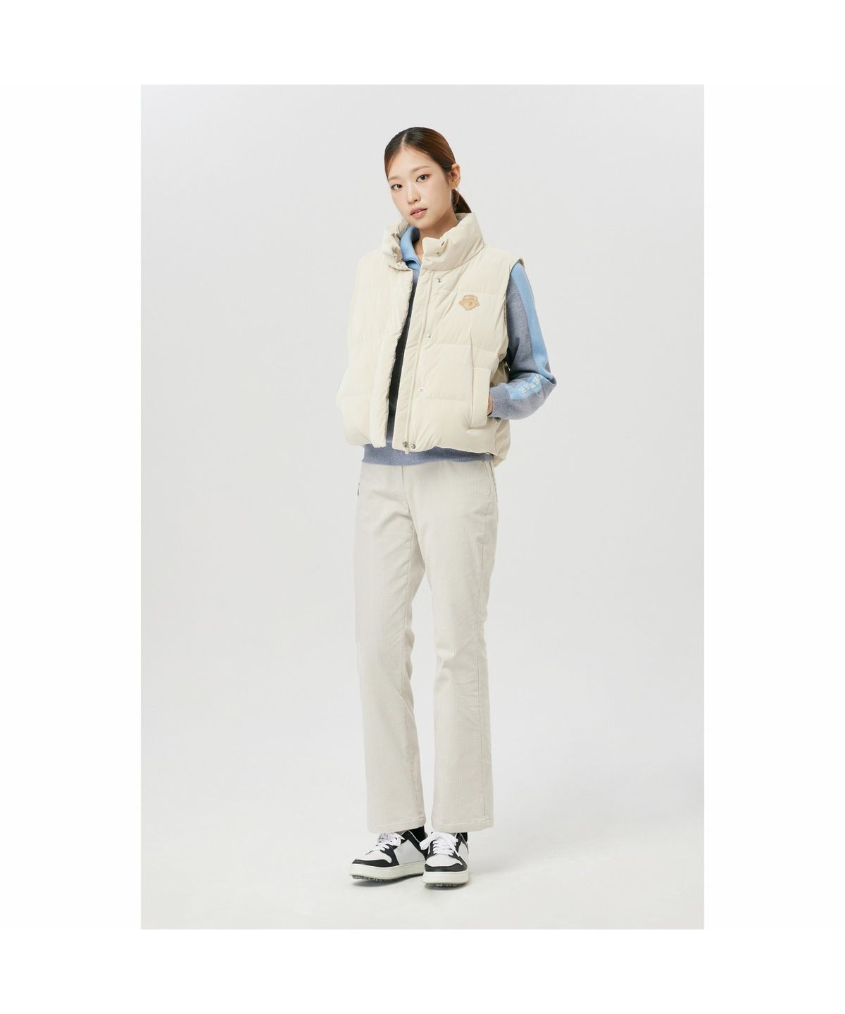골든베어(GOLDEN BEAR) (여성) Corduroy Semi Boots-Cut Pants G5PAW26202IVX
