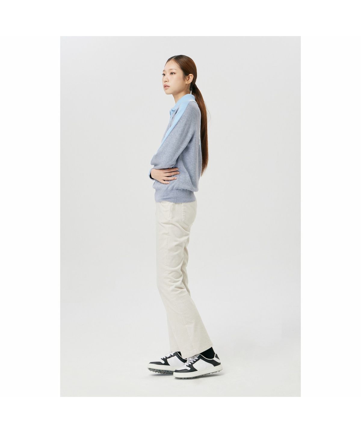 골든베어(GOLDEN BEAR) (여성) Corduroy Semi Boots-Cut Pants G5PAW26202IVX