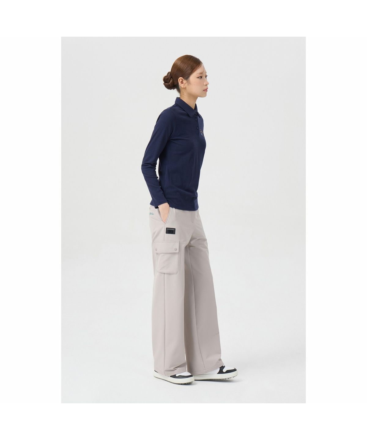 골든베어(GOLDEN BEAR) (여성) Brushed Semi Wide Pants G5PAW26206GYX
