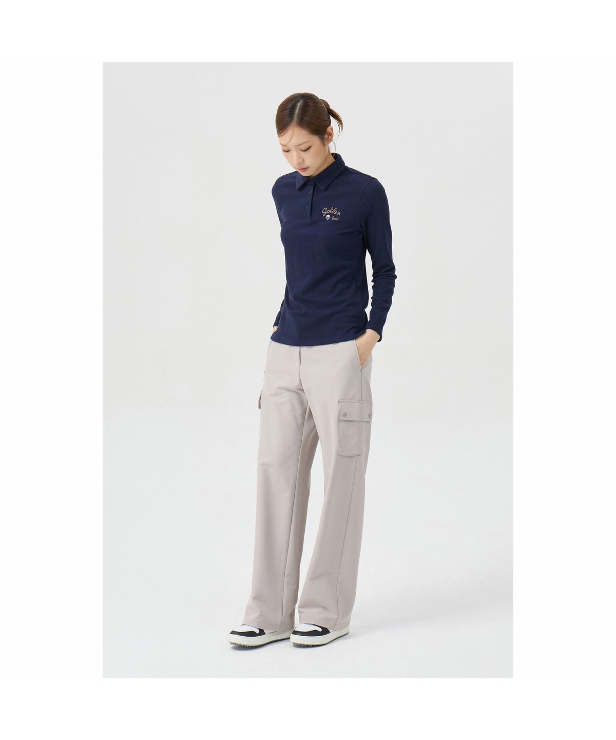 골든베어(GOLDEN BEAR) (여성) Brushed Semi Wide Pants G5PAW26206GYX