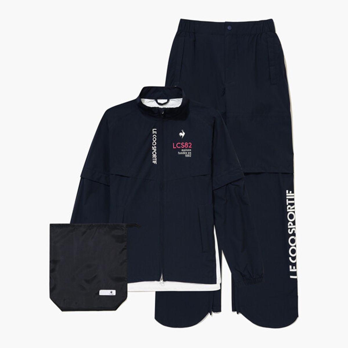 르꼬끄 골프(LECOQ GOLF) [JAPAN EDITION]여성 경량 스트레치 레인웨어 SET _NV00 GR312LRW88