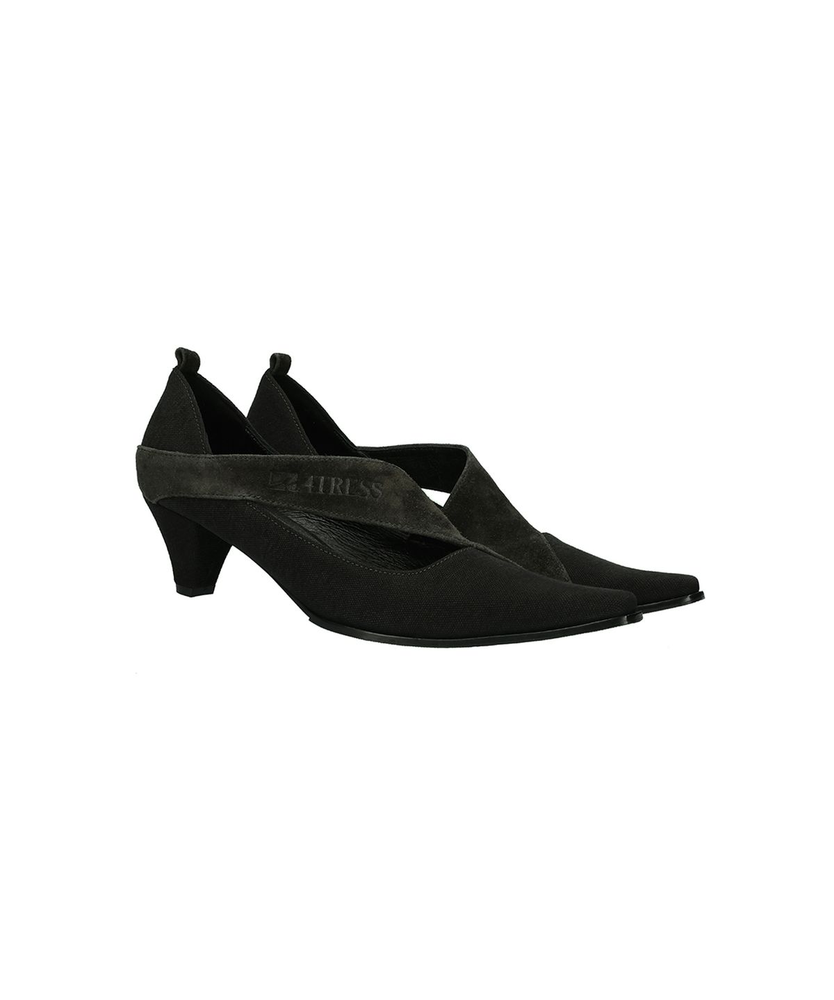 포트리스(4TRESS) LEATHER LAYERING PUMPS 01 BLACK