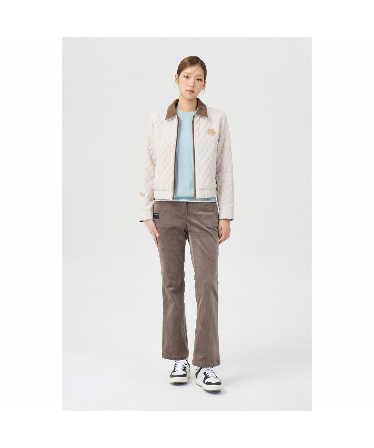 골든베어(GOLDEN BEAR) (여성) Corduroy Semi Boots-Cut Pants G5PAW26202BRX