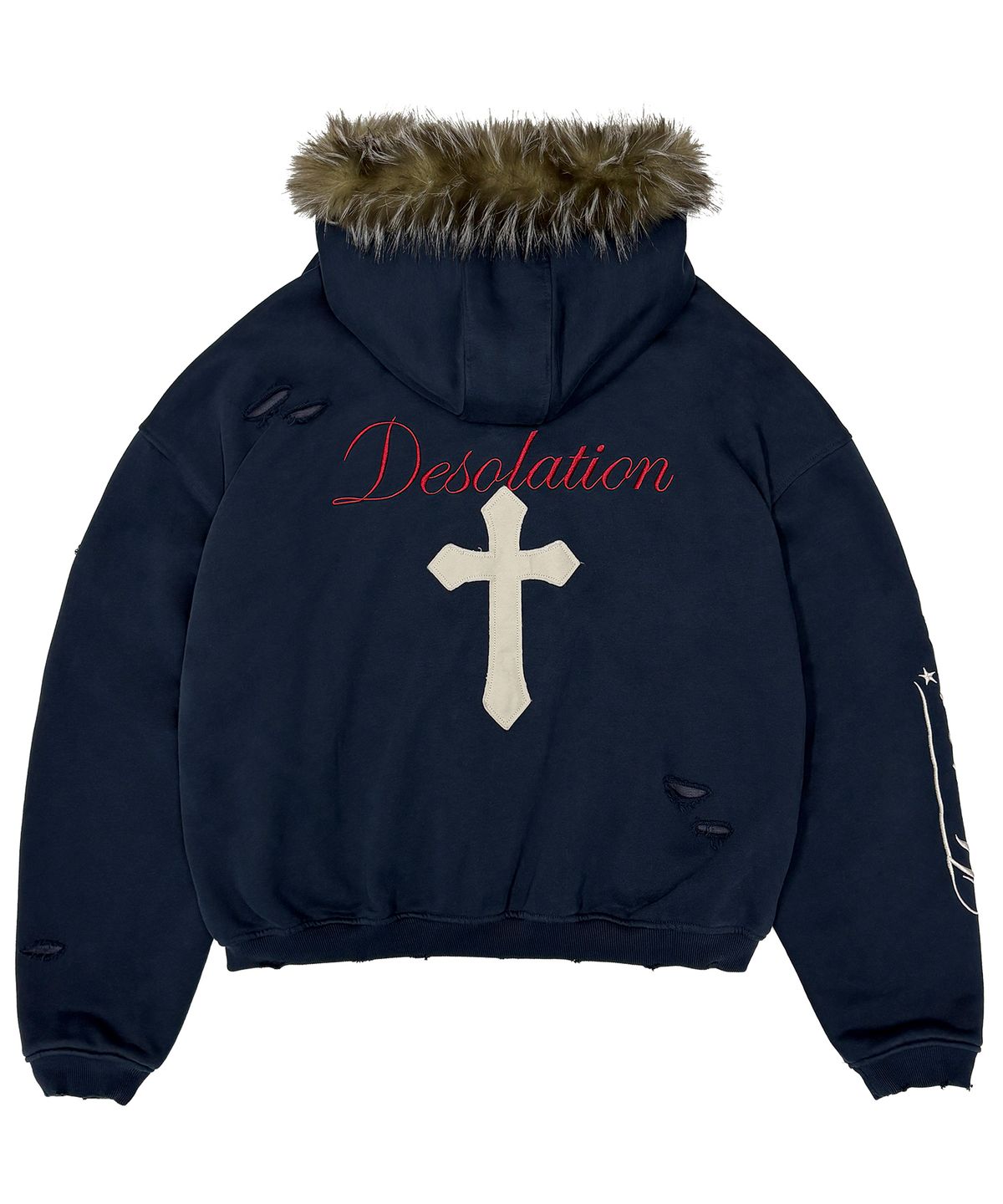 플레이버리즘(FLAVORISM) Red Horse Waffle Lining Zip Hoodie (TO0030-1)