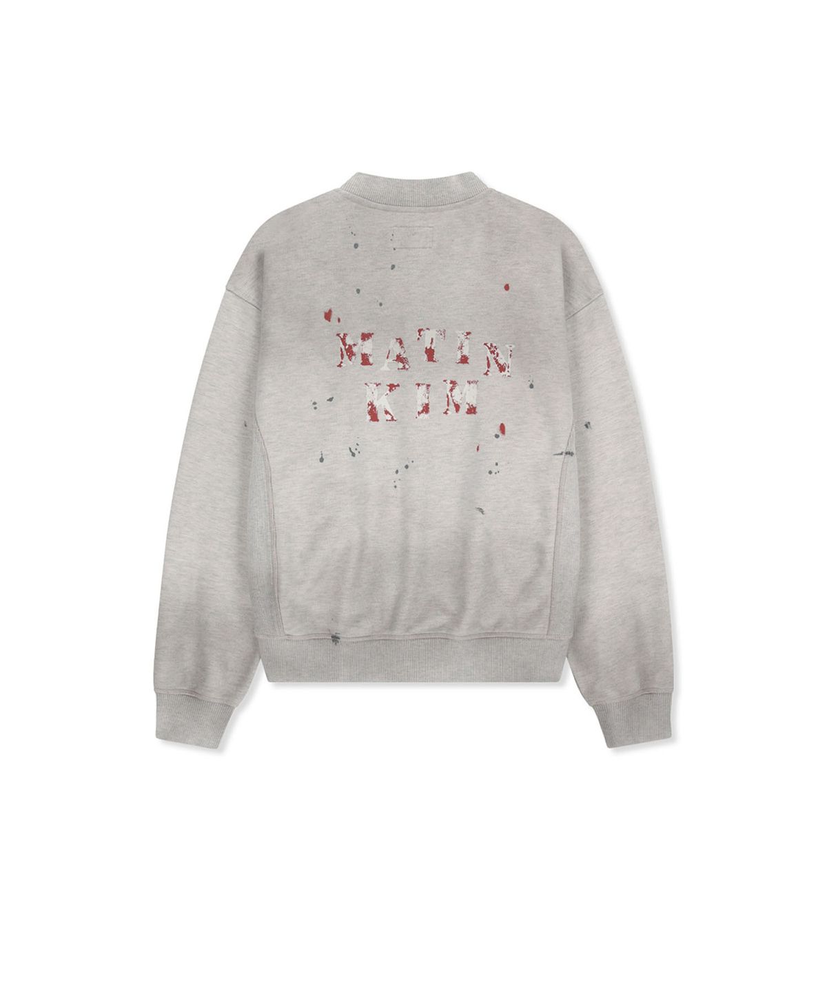 마뗑킴(MATIN KIM) DUSTY WASHED BUTTON UP JUMPER IN LIGHT BEIGE