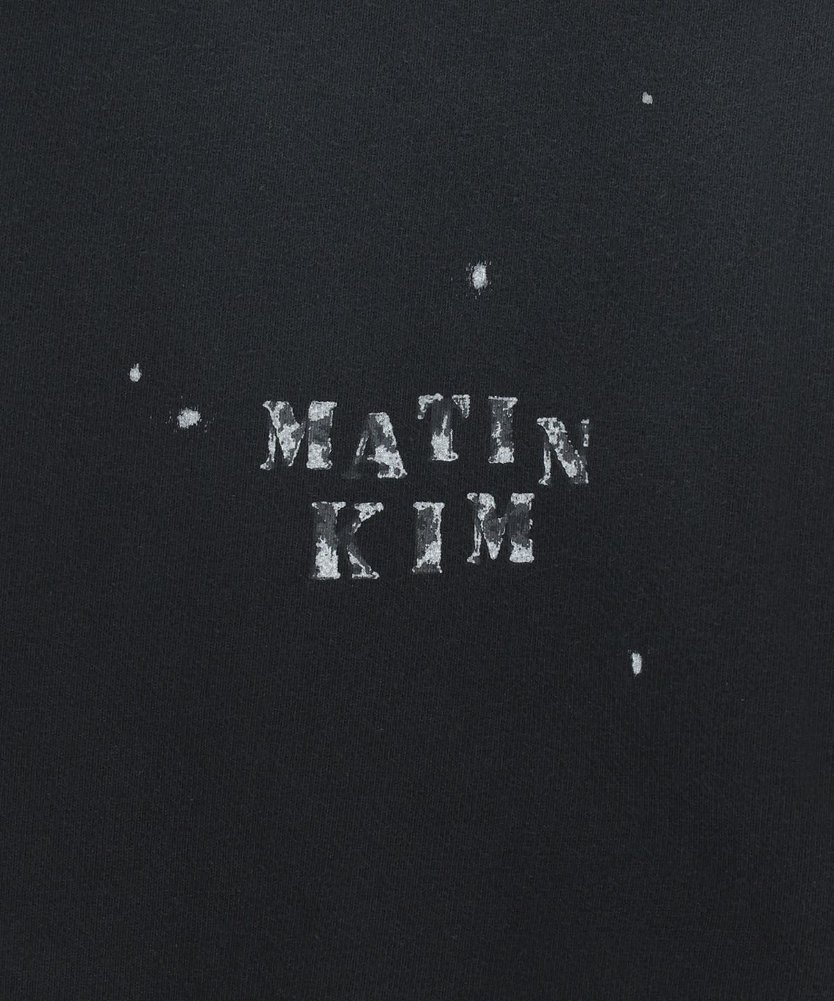 마뗑킴(MATIN KIM) DUSTY WASHED BUTTON UP JUMPER IN BLACK