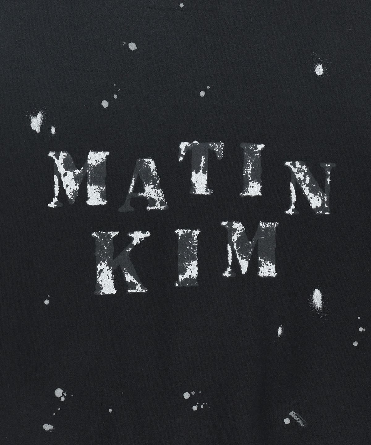 마뗑킴(MATIN KIM) DUSTY WASHED BUTTON UP JUMPER IN BLACK