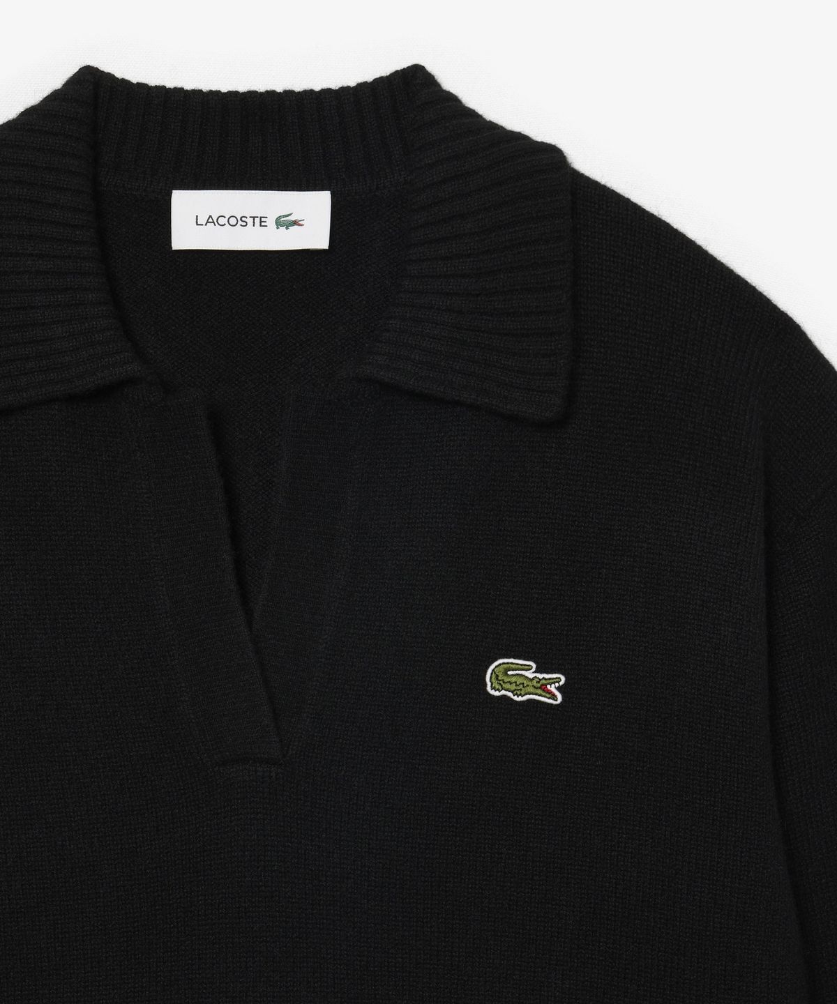 라코스테(LACOSTE) 여성 캐시미어 오픈카라 스웨터 AF2610-56N 031