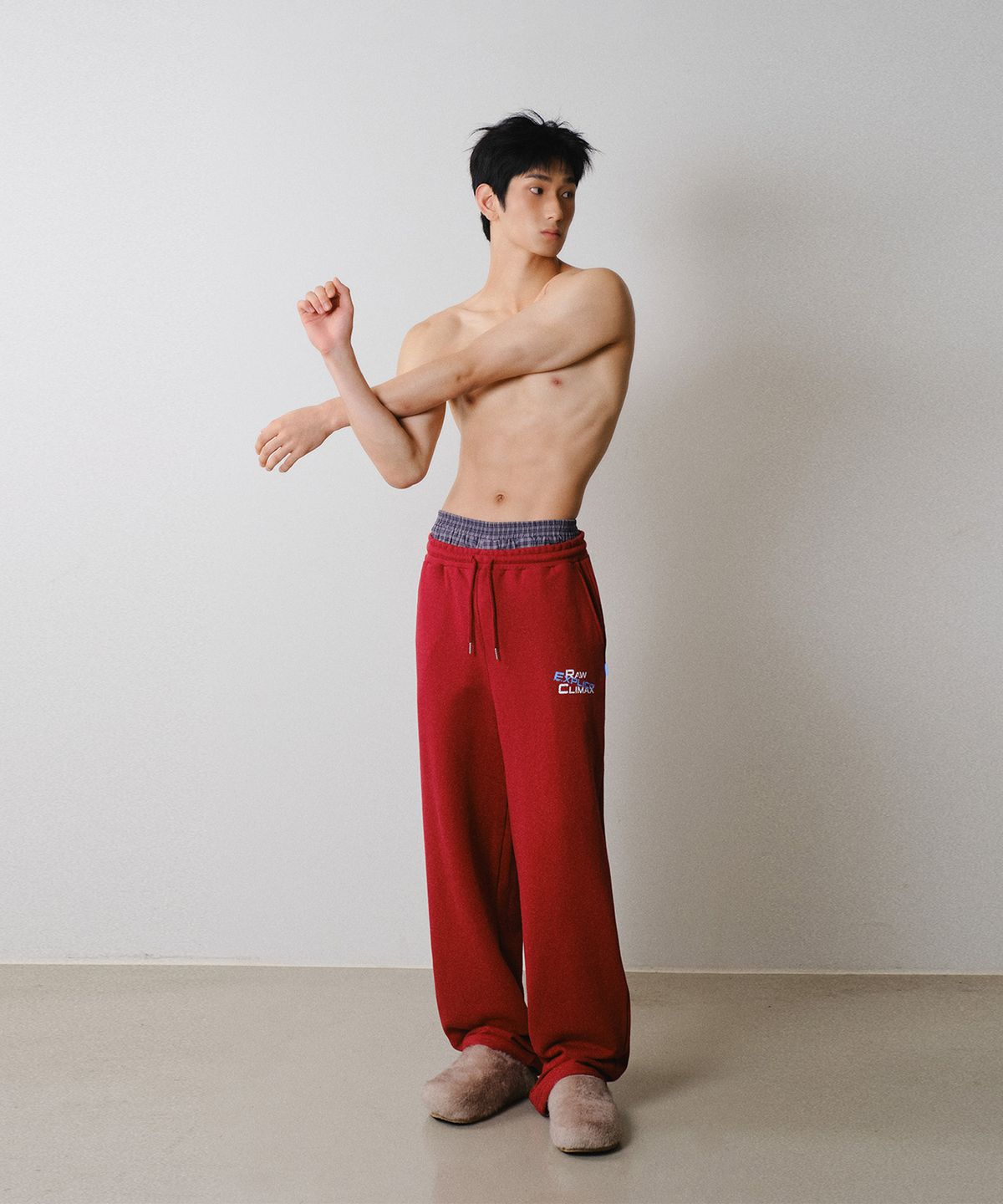 레코딩하우스(RECORDINGHOUSE) REC CLIMAX SWEATPANTS [RED]