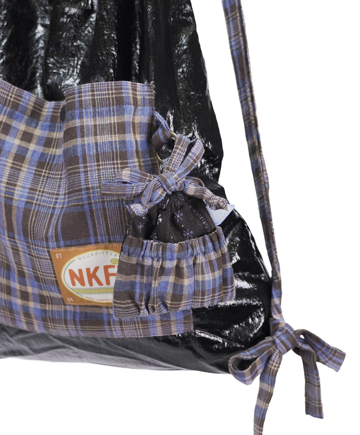 누크피터(NUUKFITTER) SHINING MINI BAG KEY RING [BLACK]샤이닝 미니백 키링 블랙