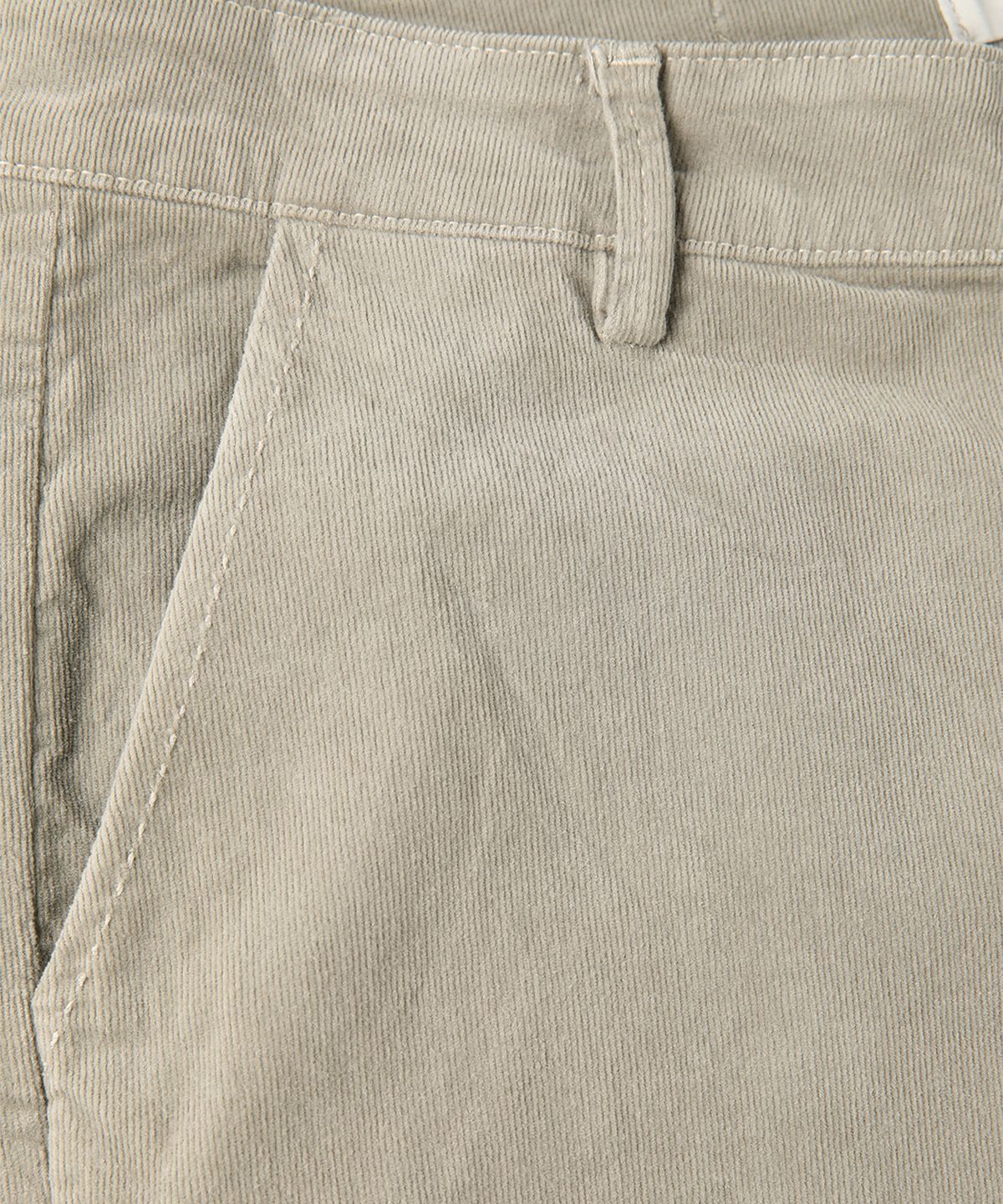 빠니깔레(PANICALE) 그레이 슬림핏 세골 코듀로이 팬츠