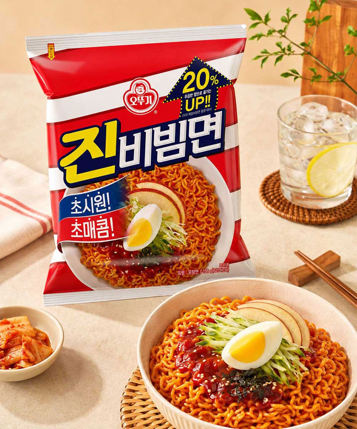 오뚜기(OTOKI) 진비빔면 16개입 (4개입번들 x 4개)
