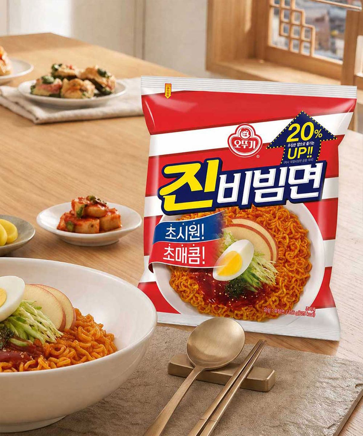 오뚜기(OTOKI) 진비빔면 32개입 (4개입번들 x 8개)