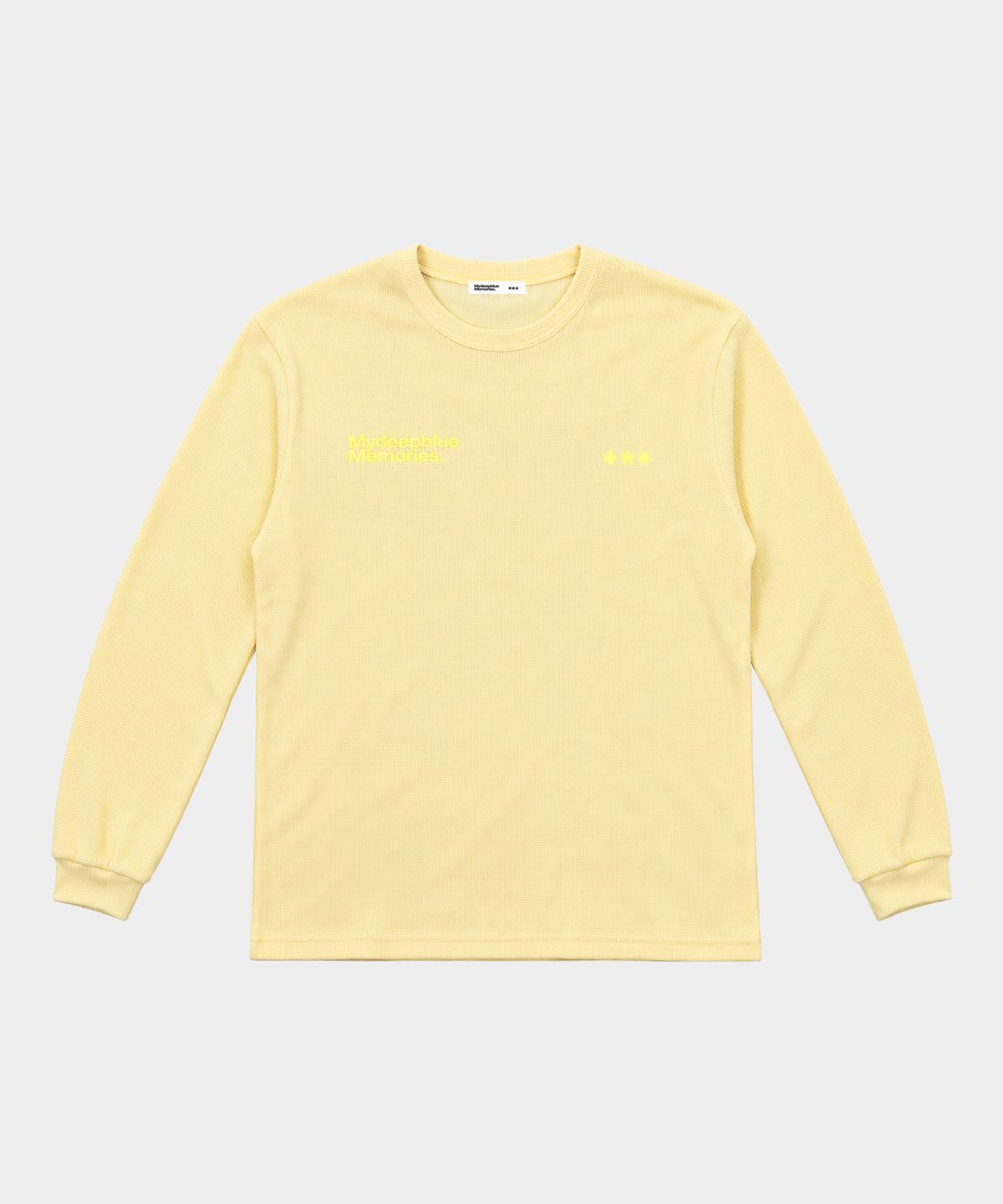 마이딥블루메모리즈(MY DEEP BLUE MEMORIES) (NT) MM CROFFLE WAFFLE LONG SLEEVE(YELLOW)