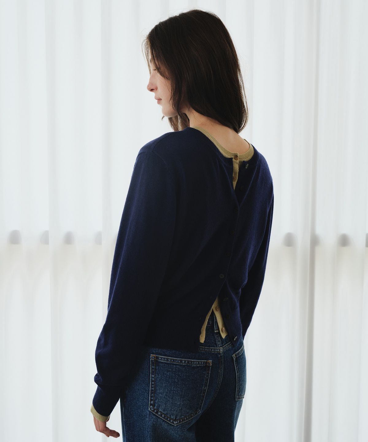 올리브 데 올리브(OLIVE DES OLIVE) CASHMERE BLENDED 베이직R 가디건 OK6WDA300