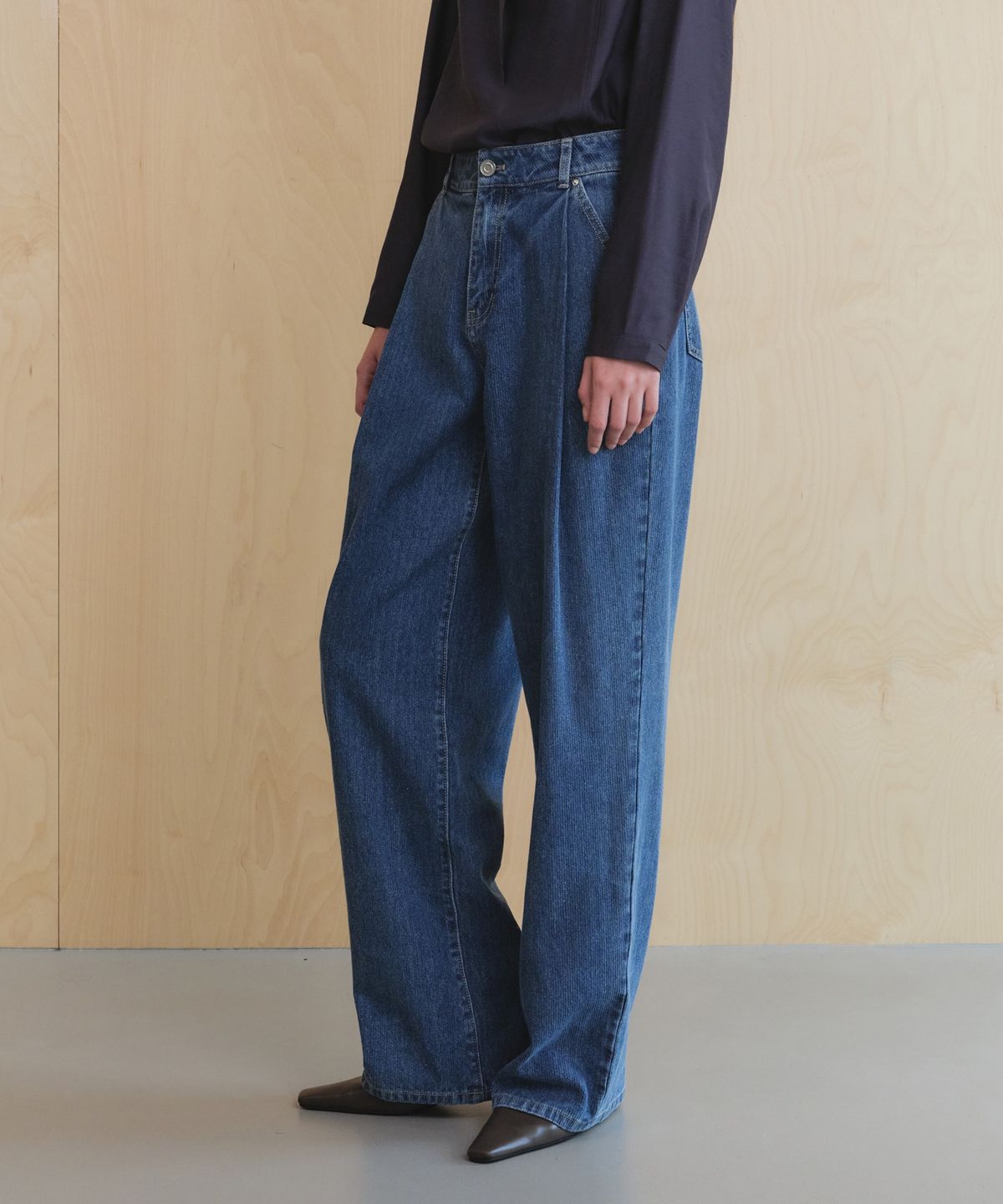 올리브 데 올리브(OLIVE DES OLIVE) 원턱 코듀로이 데님 팬츠 OE6WLA450