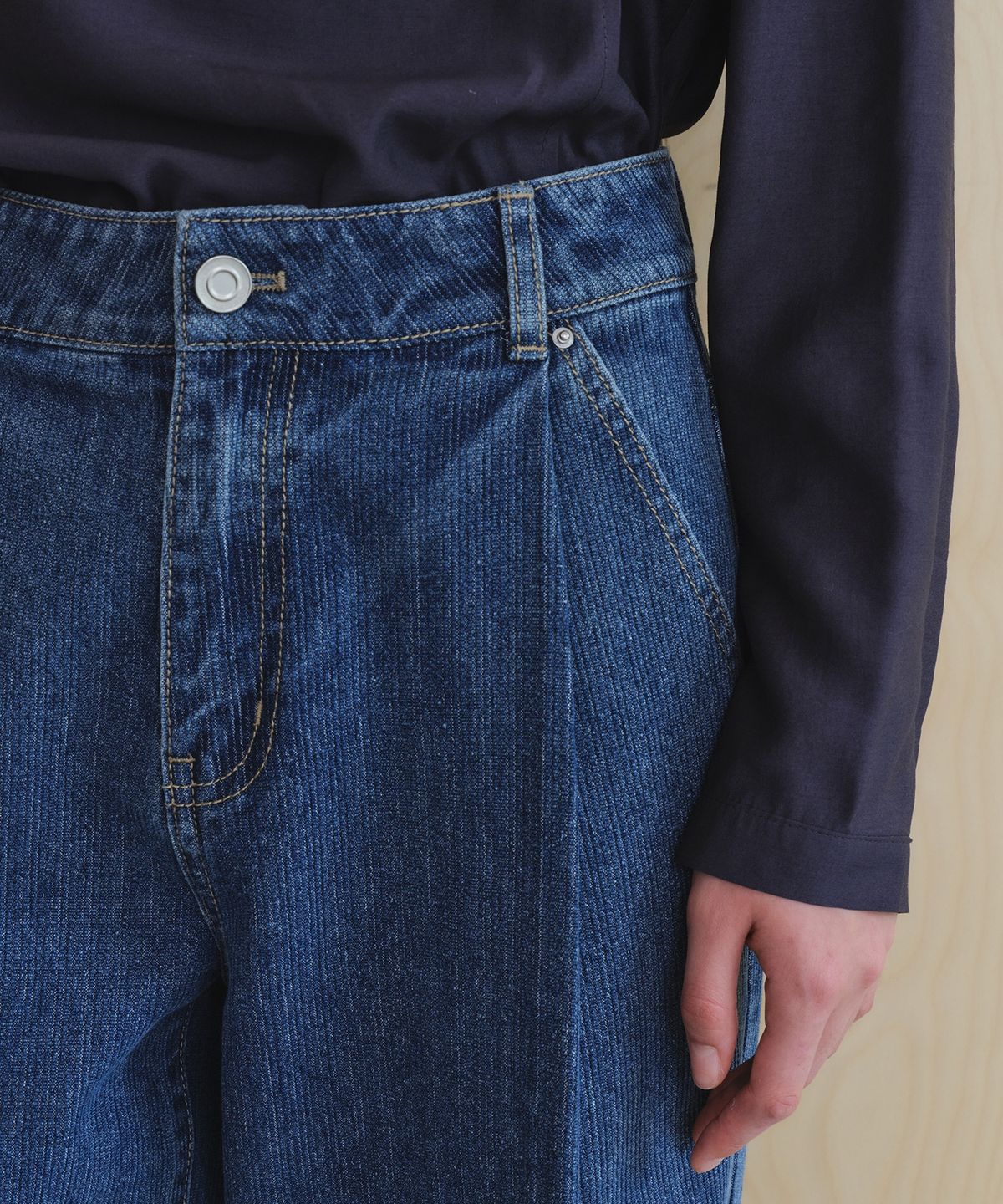 올리브 데 올리브(OLIVE DES OLIVE) 원턱 코듀로이 데님 팬츠 OE6WLA450