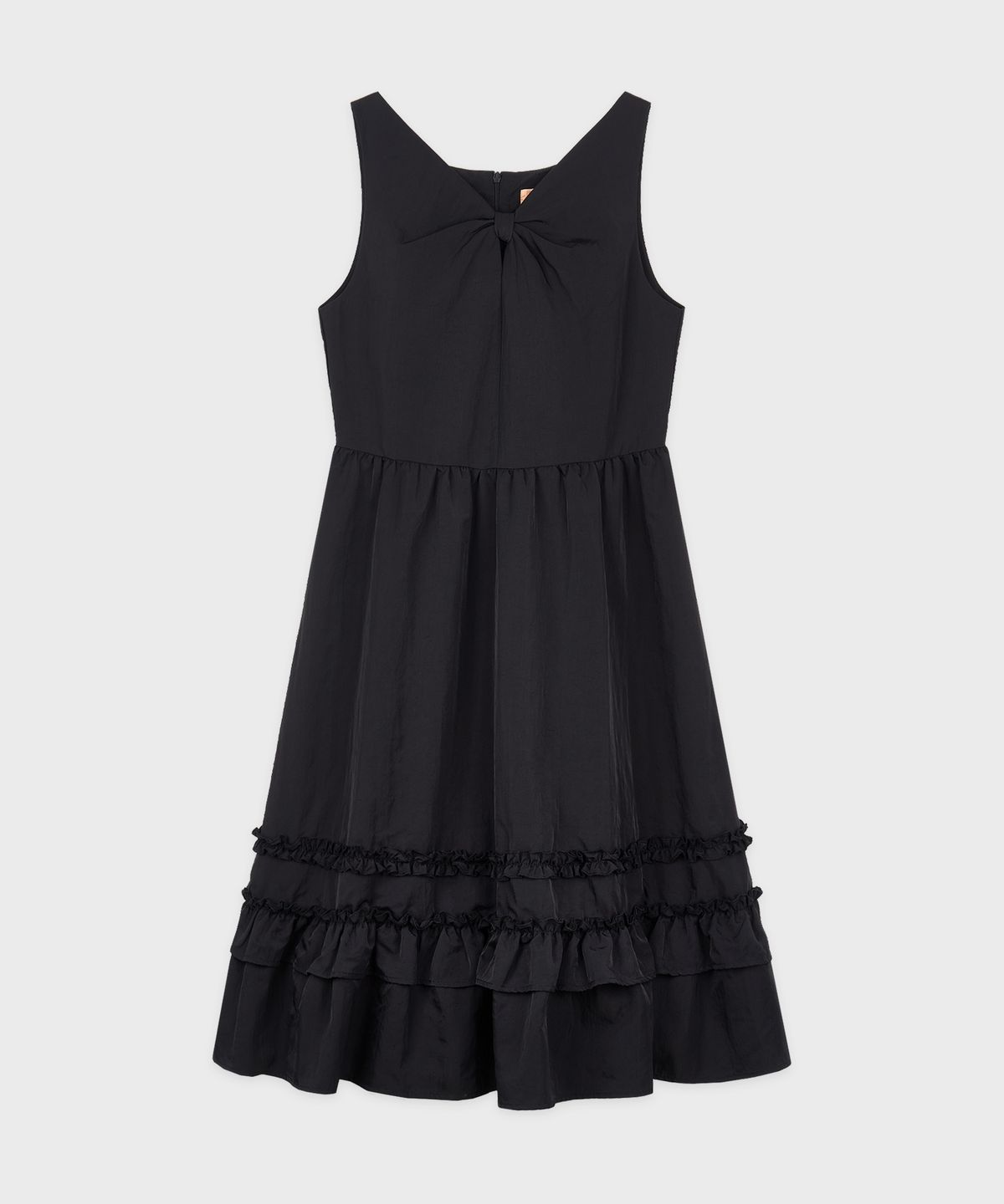 시눈(SINOON) Bow Tiered One-Piece (Black)
