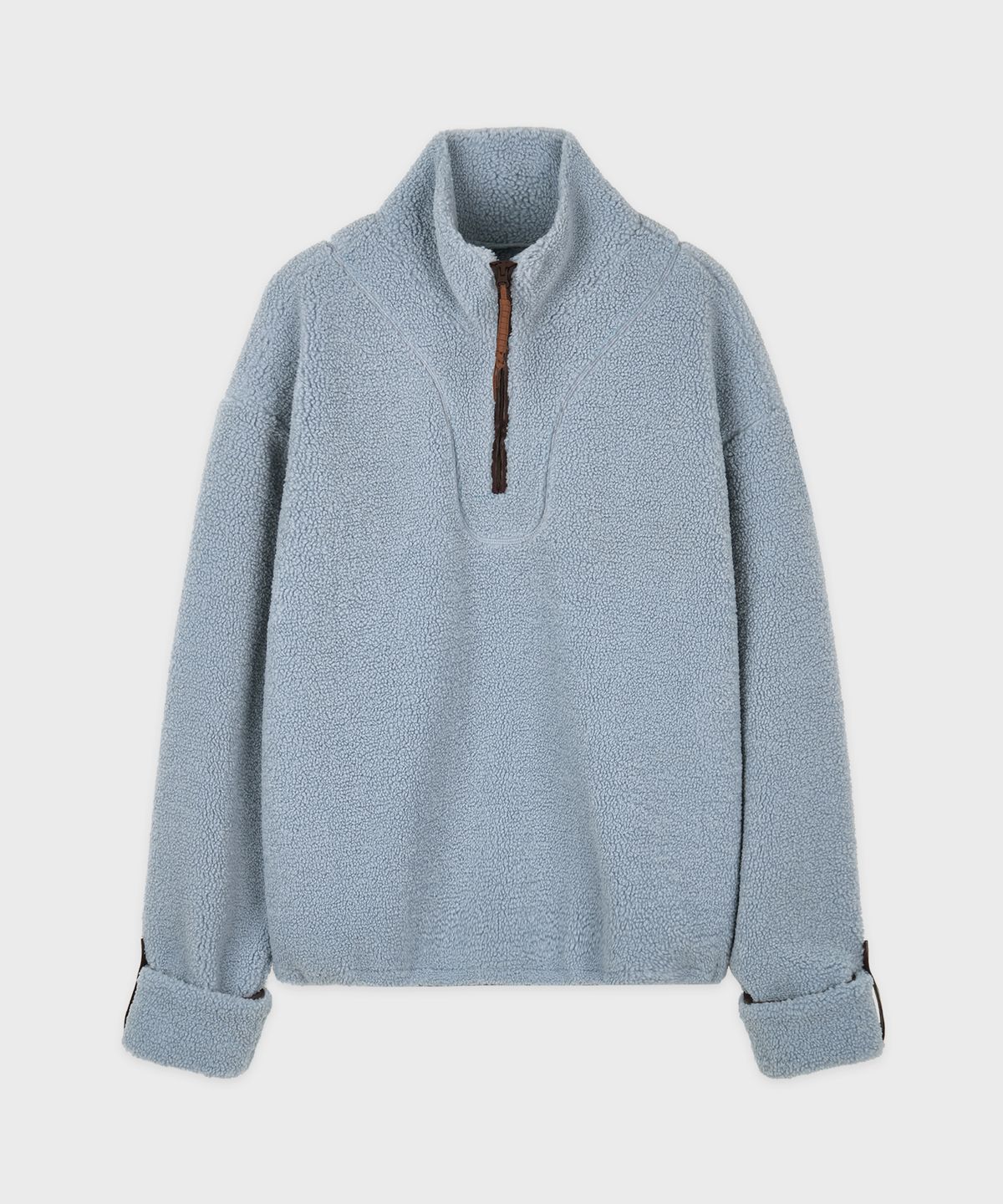 시눈(SINOON) Teddy Fleece Half Zip-Up (Soft Blue)