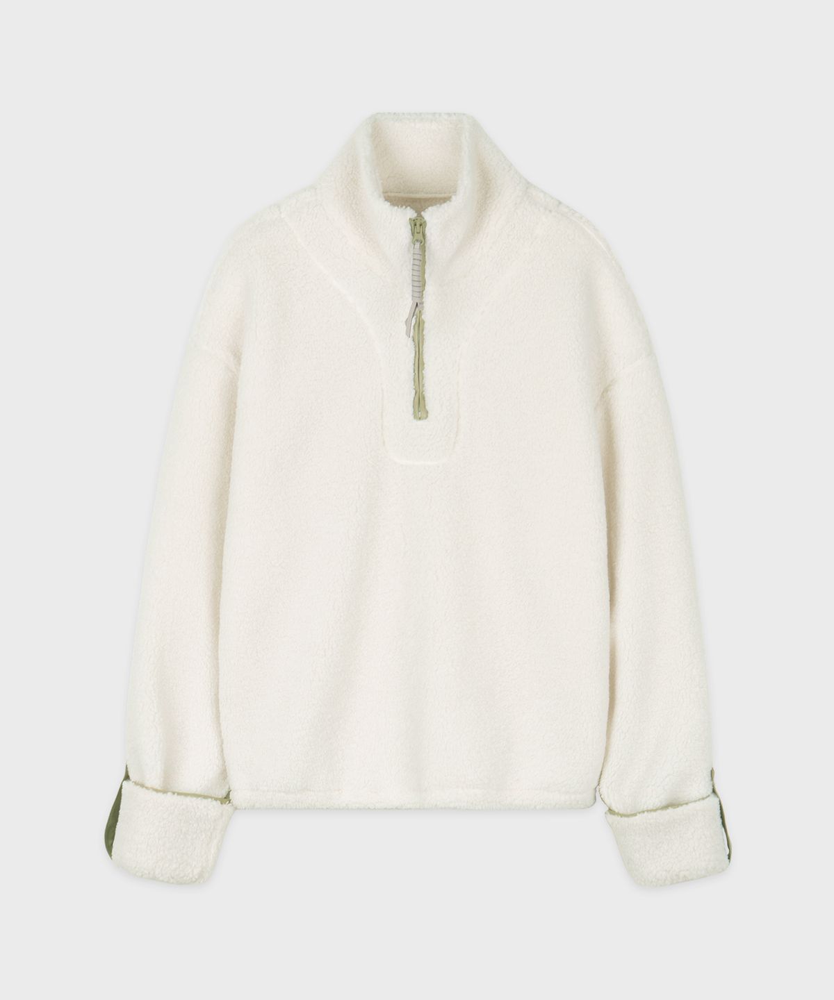 시눈(SINOON) Teddy Fleece Half Zip-Up (Ivory)