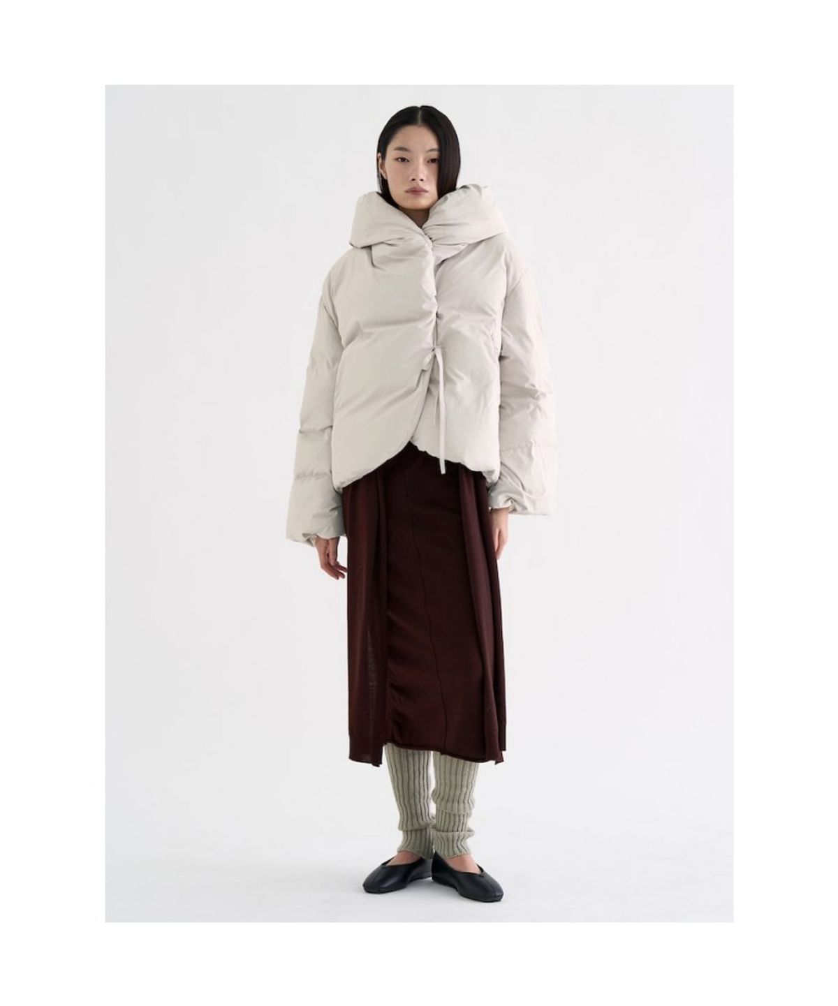 앙개(ANGGAE) Duck Down Anggae Puffer   Ivory