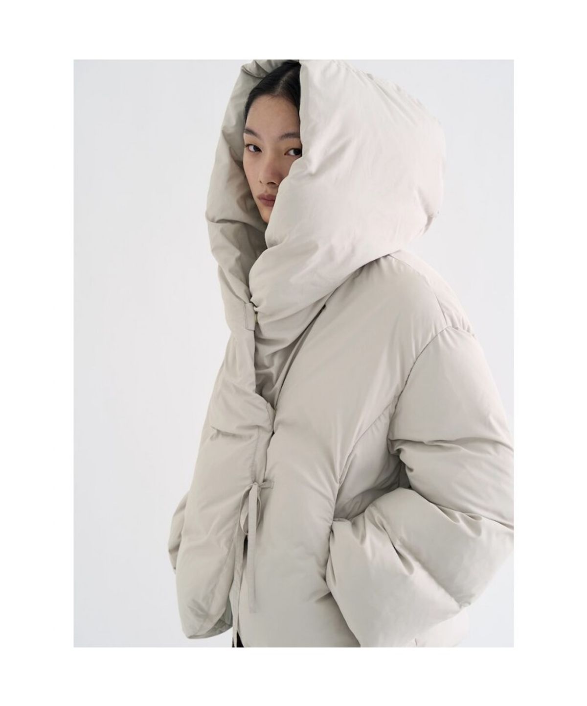 앙개(ANGGAE) Duck Down Anggae Puffer   Ivory