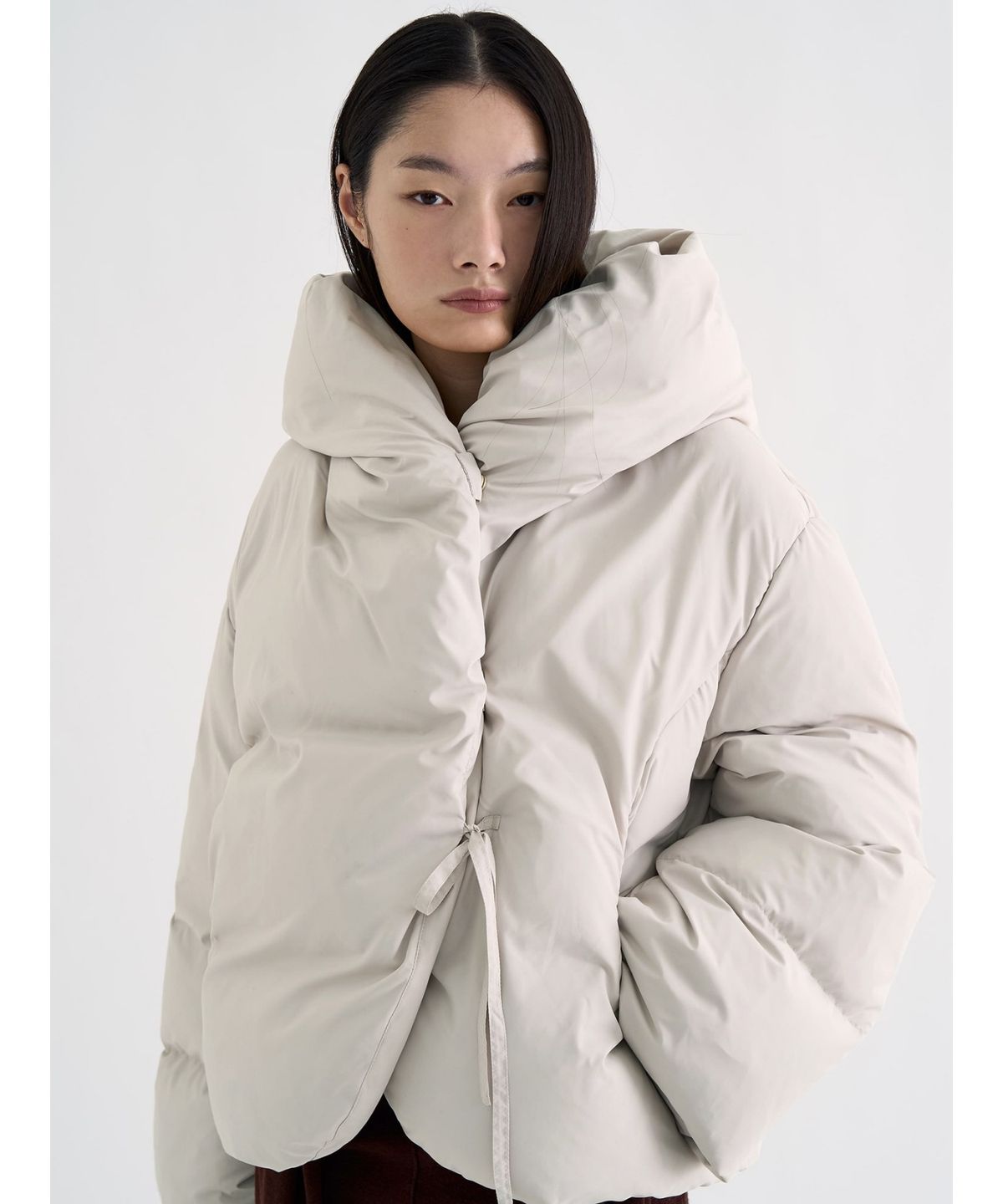 앙개(ANGGAE) Duck Down Anggae Puffer   Ivory