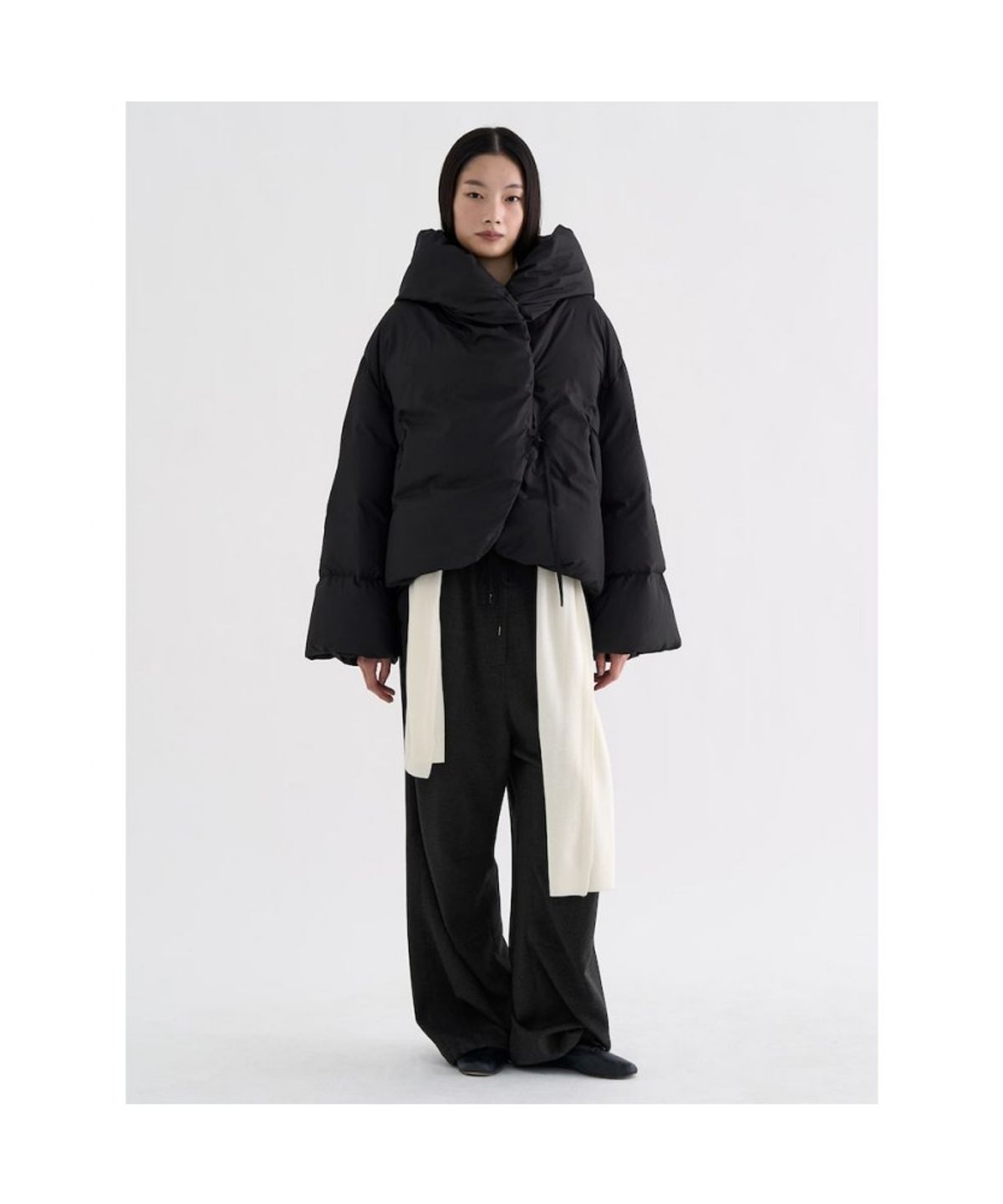 앙개(ANGGAE) Duck Down Anggae Puffer   Brown