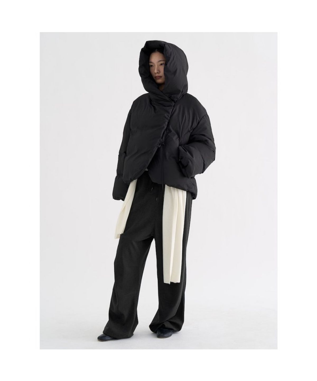 앙개(ANGGAE) Duck Down Anggae Puffer   Brown