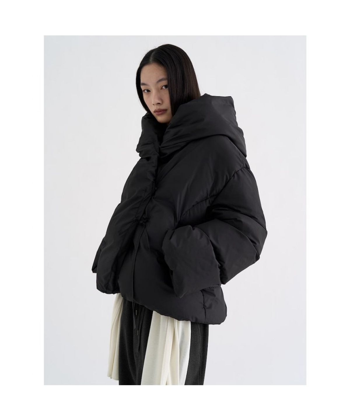 앙개(ANGGAE) Duck Down Anggae Puffer   Brown