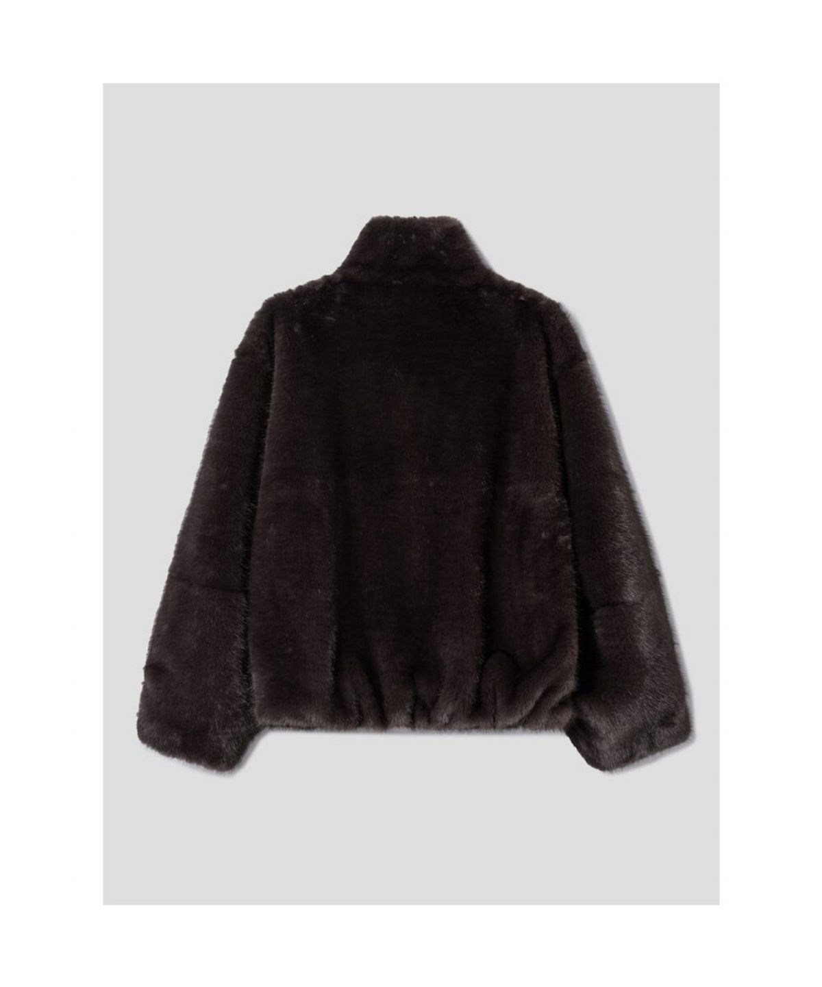 앙개(ANGGAE) Short Fur Jacket  Brown