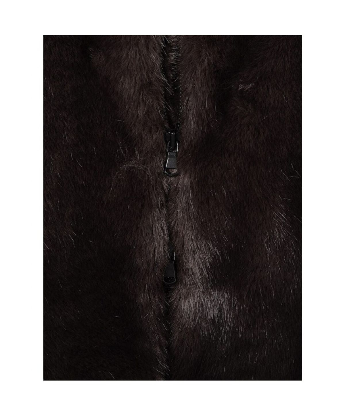 앙개(ANGGAE) Short Fur Jacket  Brown
