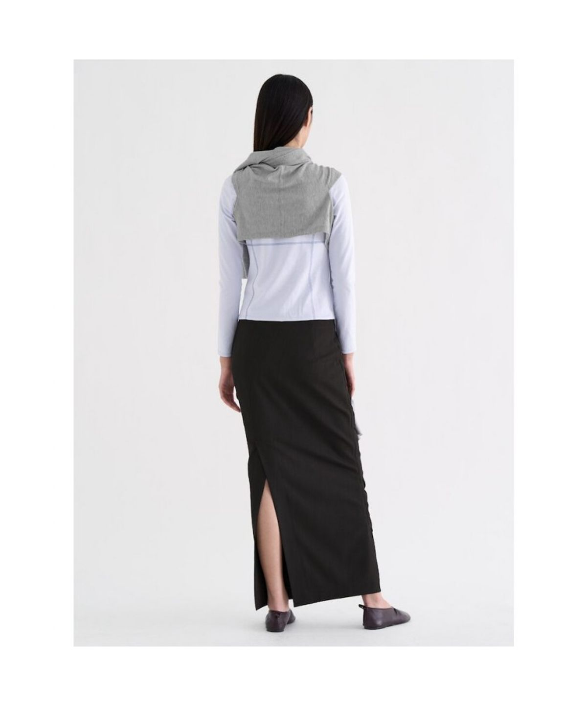 앙개(ANGGAE) Multy Way Muffler   Light Grey