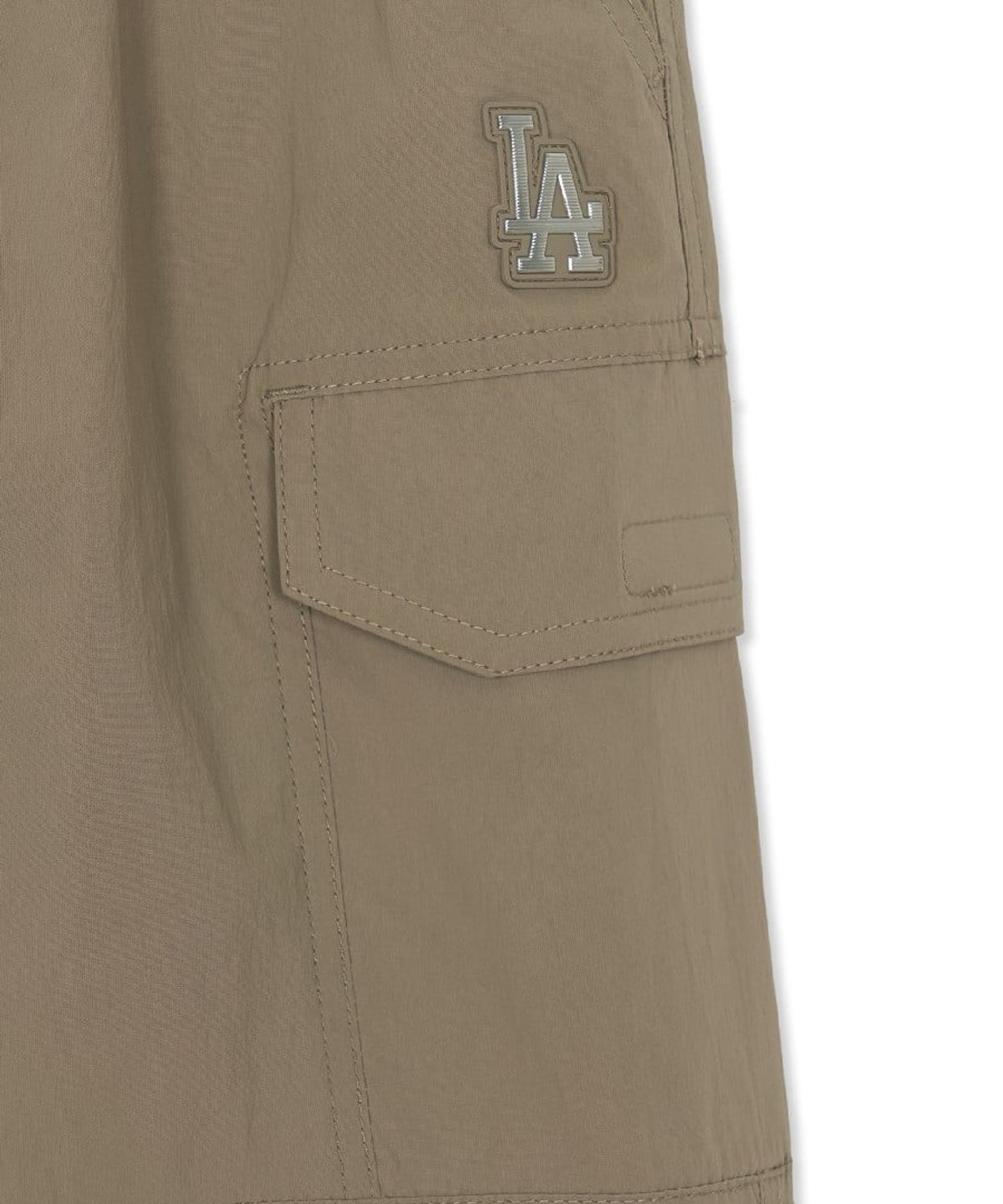 엠엘비 키즈(MLB KIDS) 아웃도어 루즈 포켓 융기모 우븐팬츠 LA (Melange Gray)